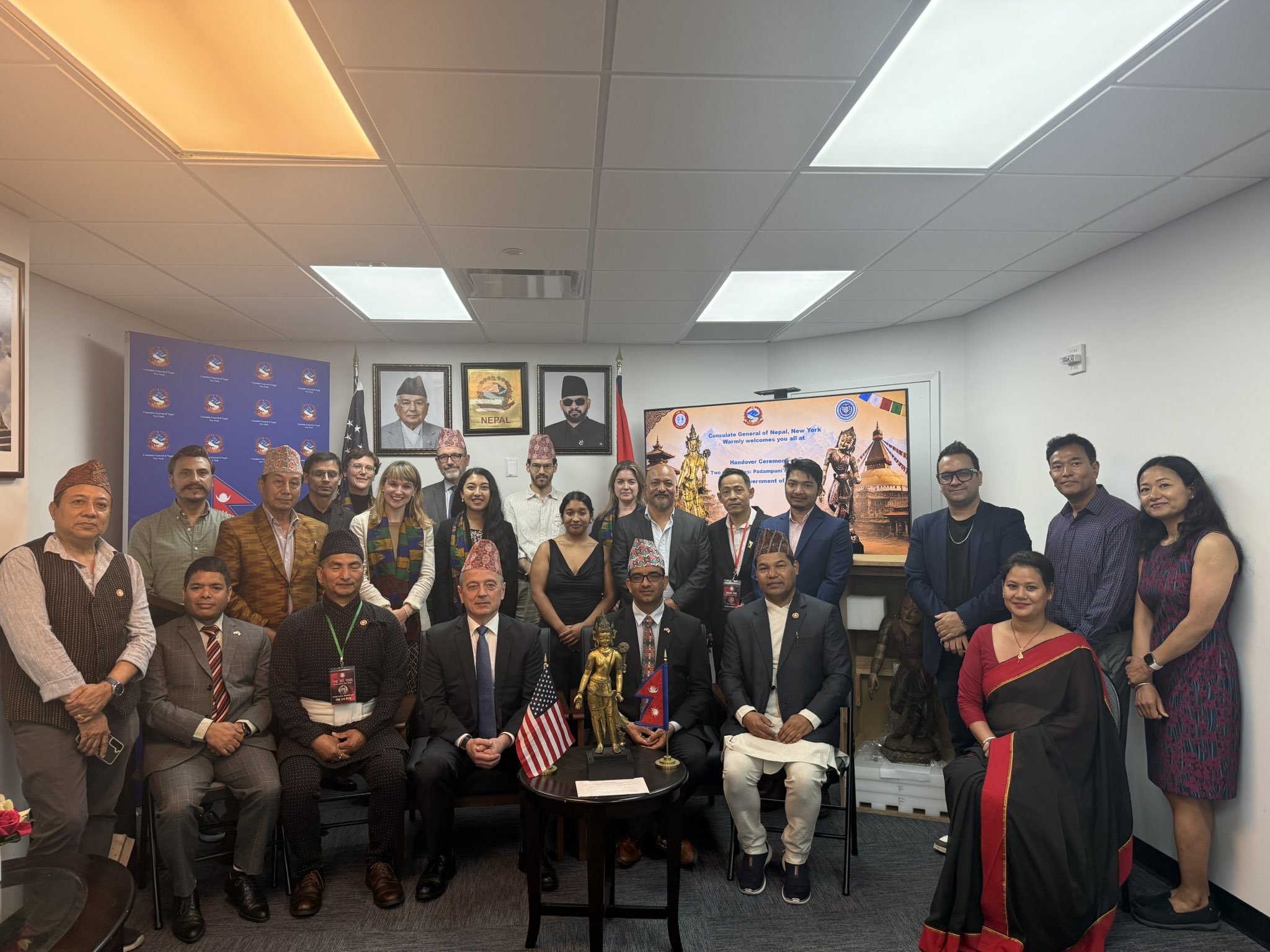 Consulate General of Nepal in New York Receives Two Nepali Cultural Treasures