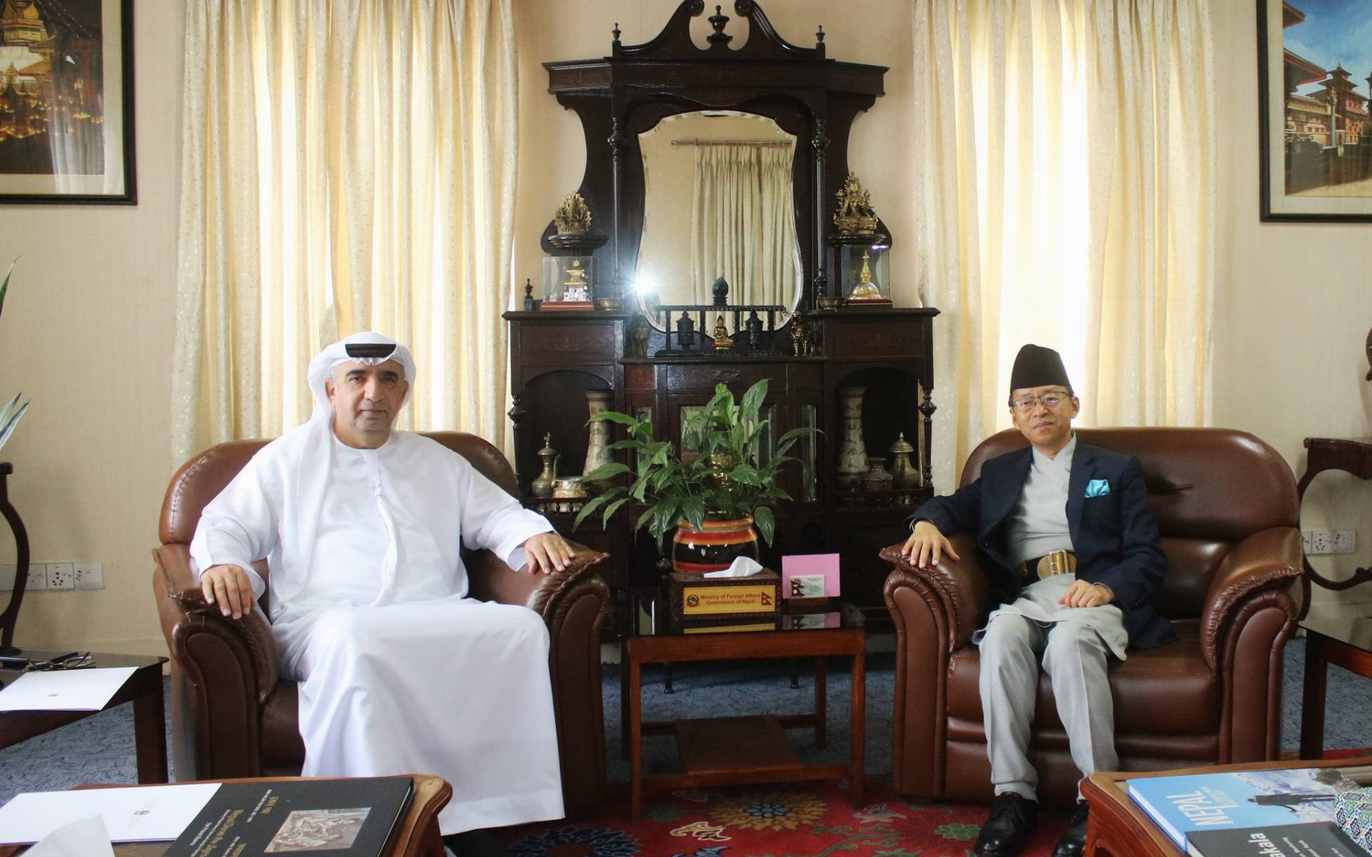 UAE Ambassador Shamsi Pays Courtesy Call on Foreign Secretary Rai
