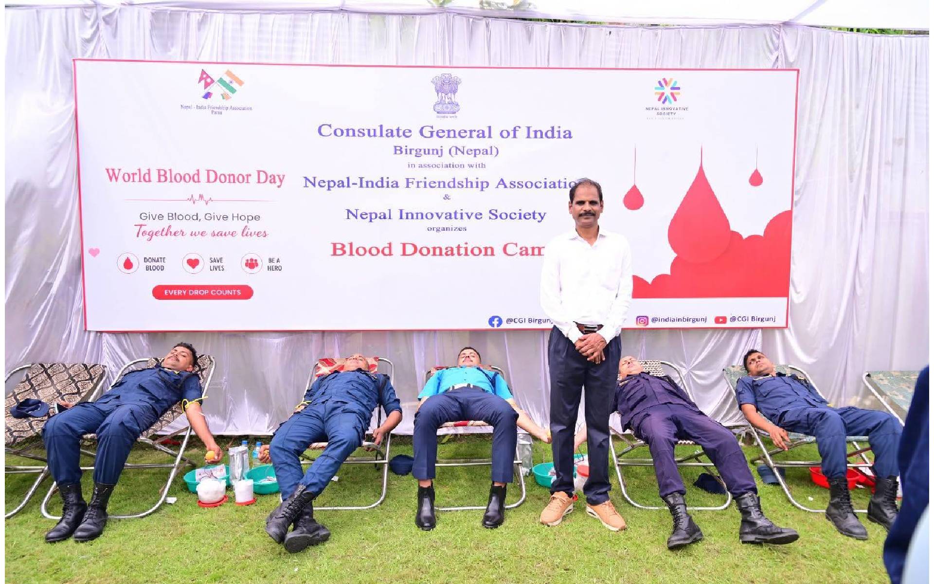 Consulate General of India in Birgunj Organizes Blood Donation Camp