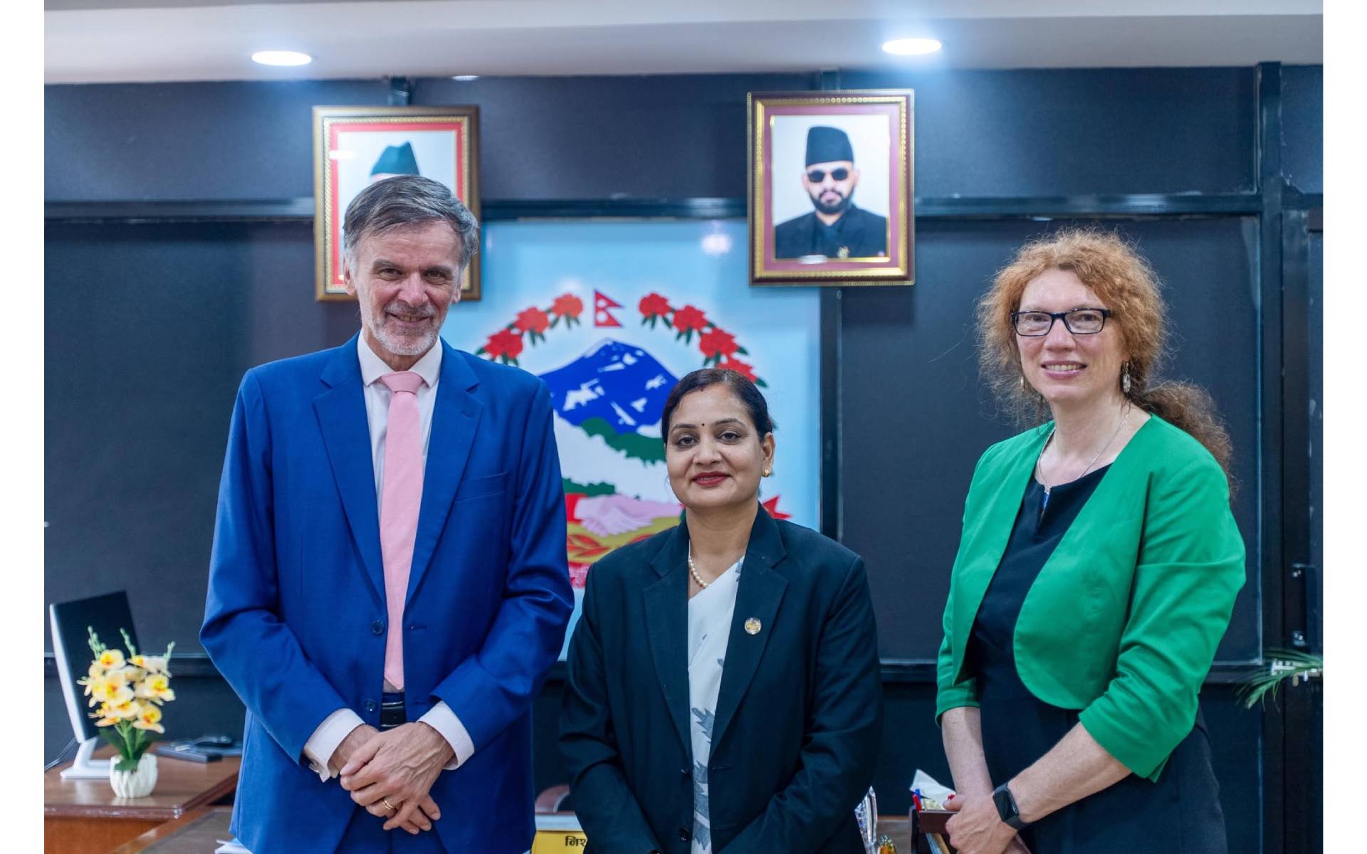 Health Minister Mehta Makes Formal Courtesy Visit with German Ambassador Volz