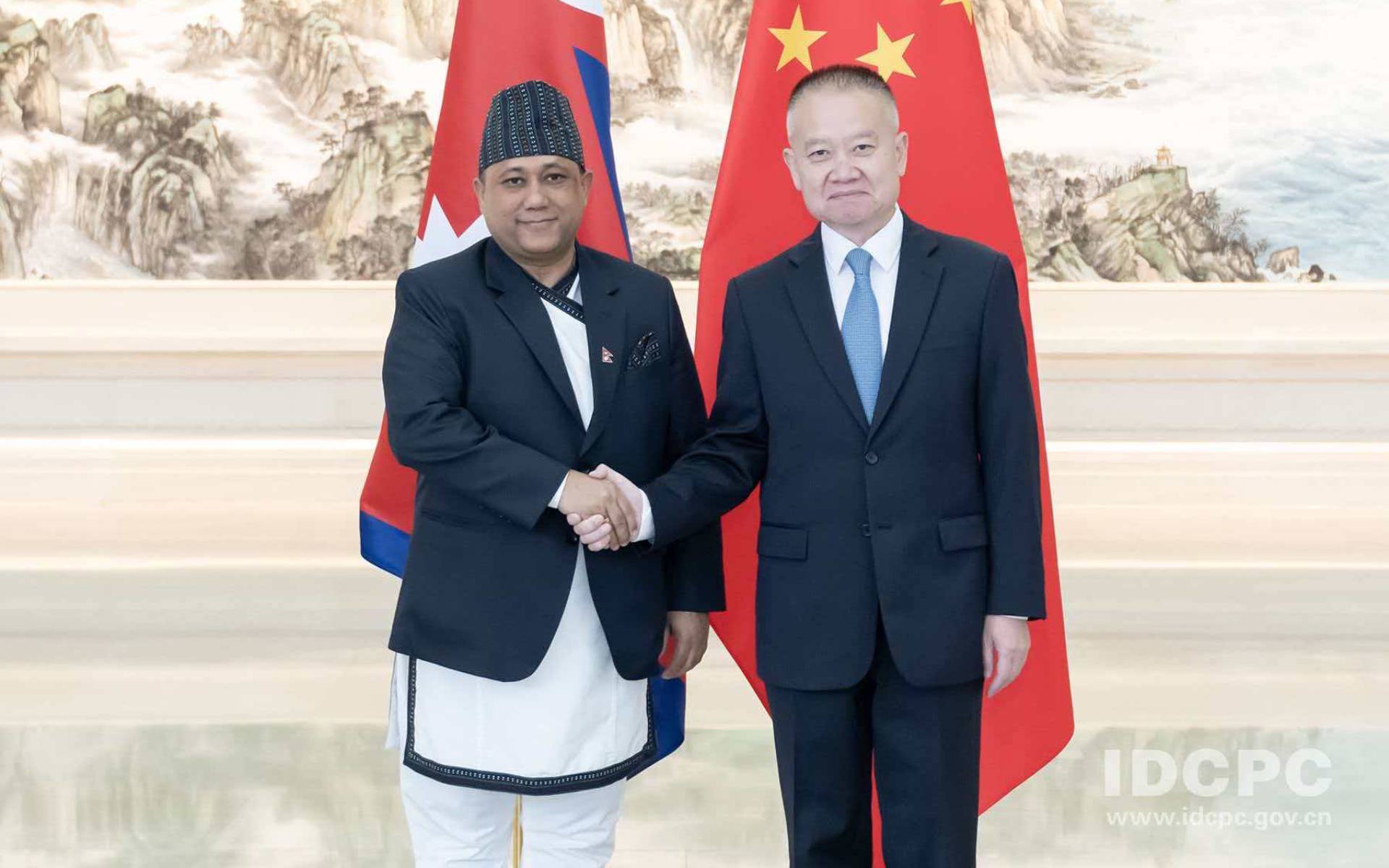 Foreign Minister Khanal Meets with International Department Minister Liu of China
