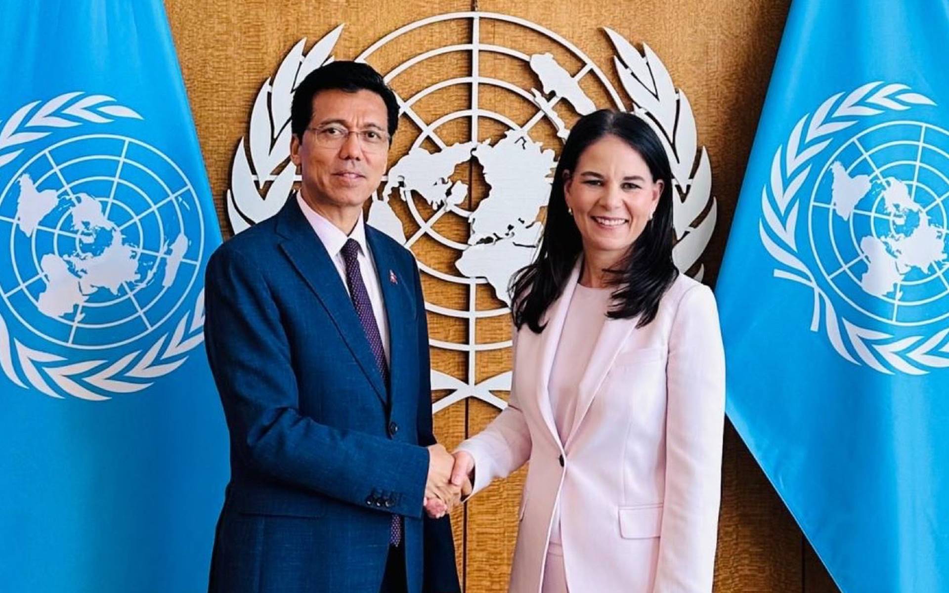 ECOSOC President Thapa Holds Meeting with UN General Assembly President Baerbock