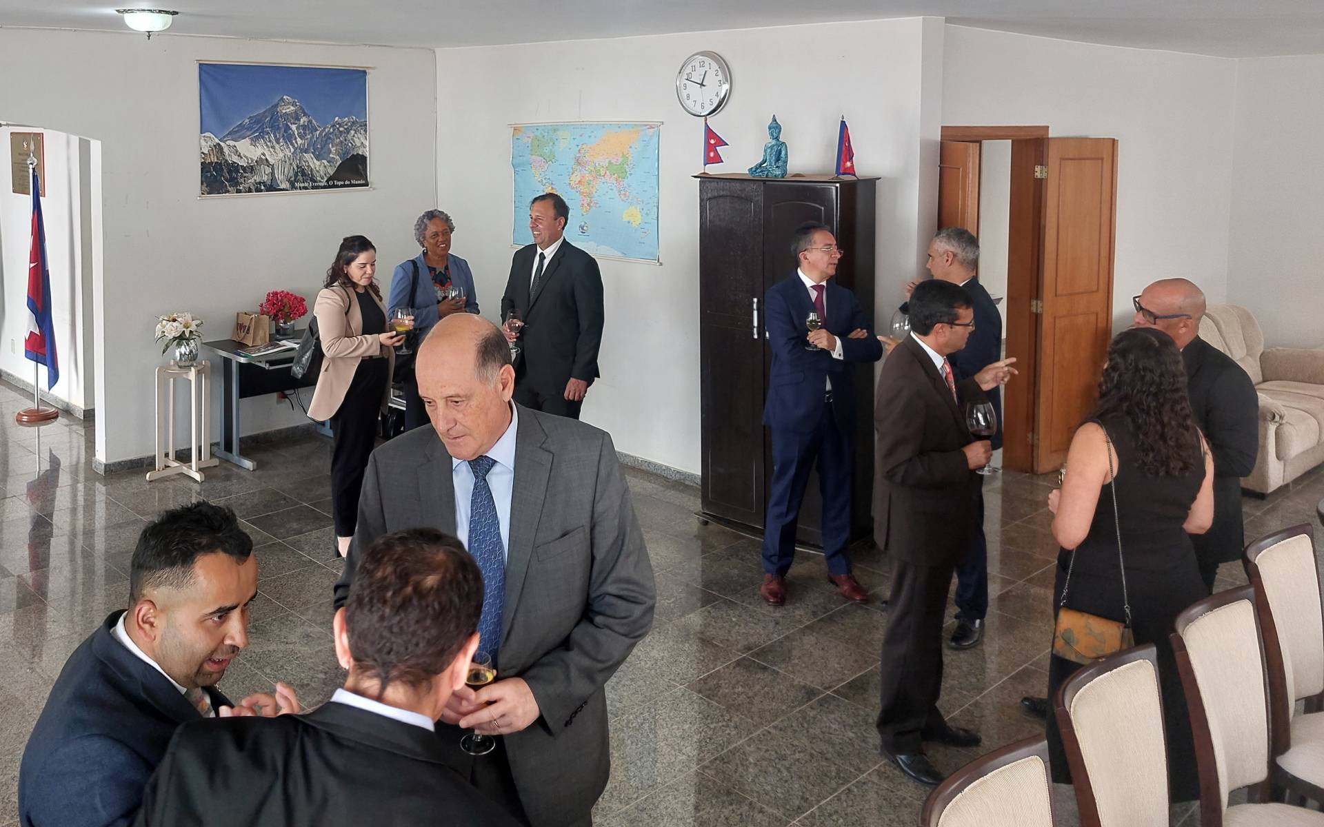 Ambassador Kafle Hosts Luncheon for Ambassadors from South America