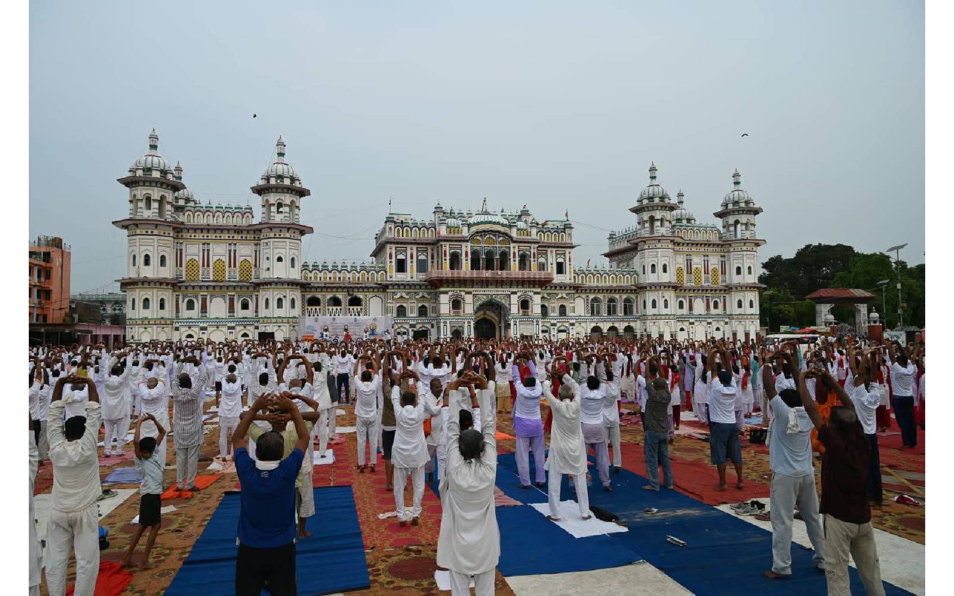 Consulate General of India organizes a Yoga Demonstrations in Janaki Temple