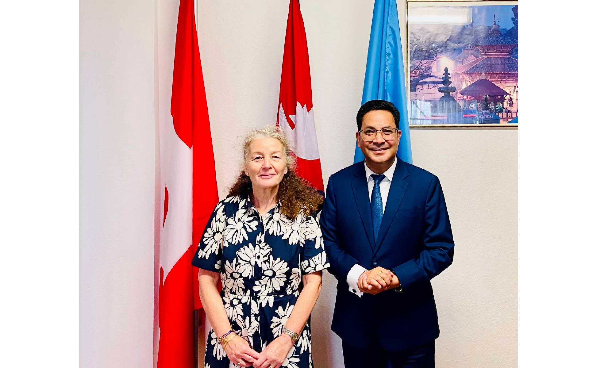 Ambassador Subedi Receives UN Resident Coordinator Yahia