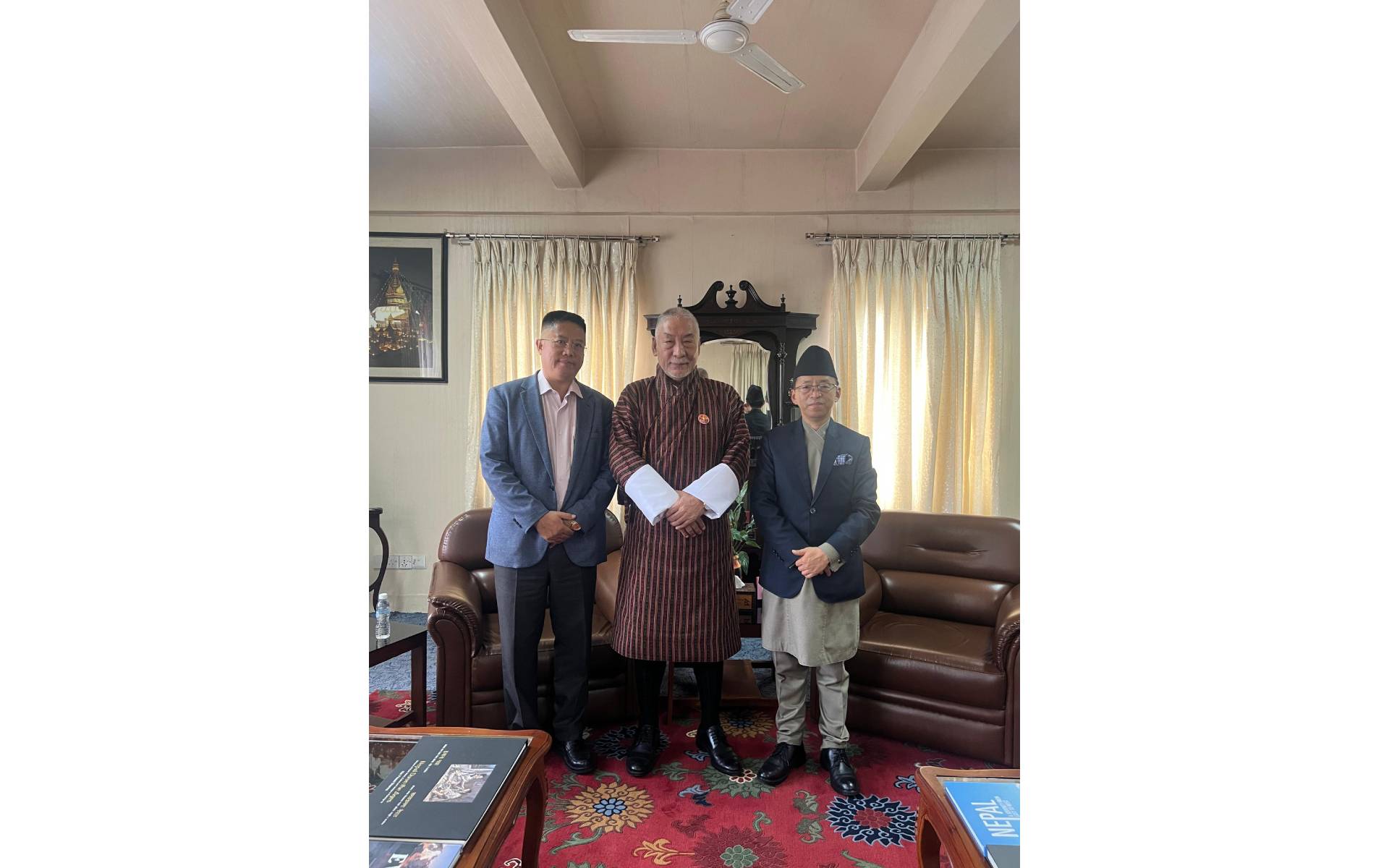 Bhutanese Ambassador Namgyel Pays Courtesy Call on Foreign Secretary Rai