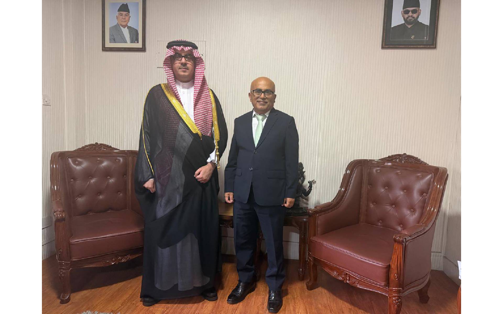 Ambassador Mnikhr Meets Chief of Protocol of Foreign Ministry