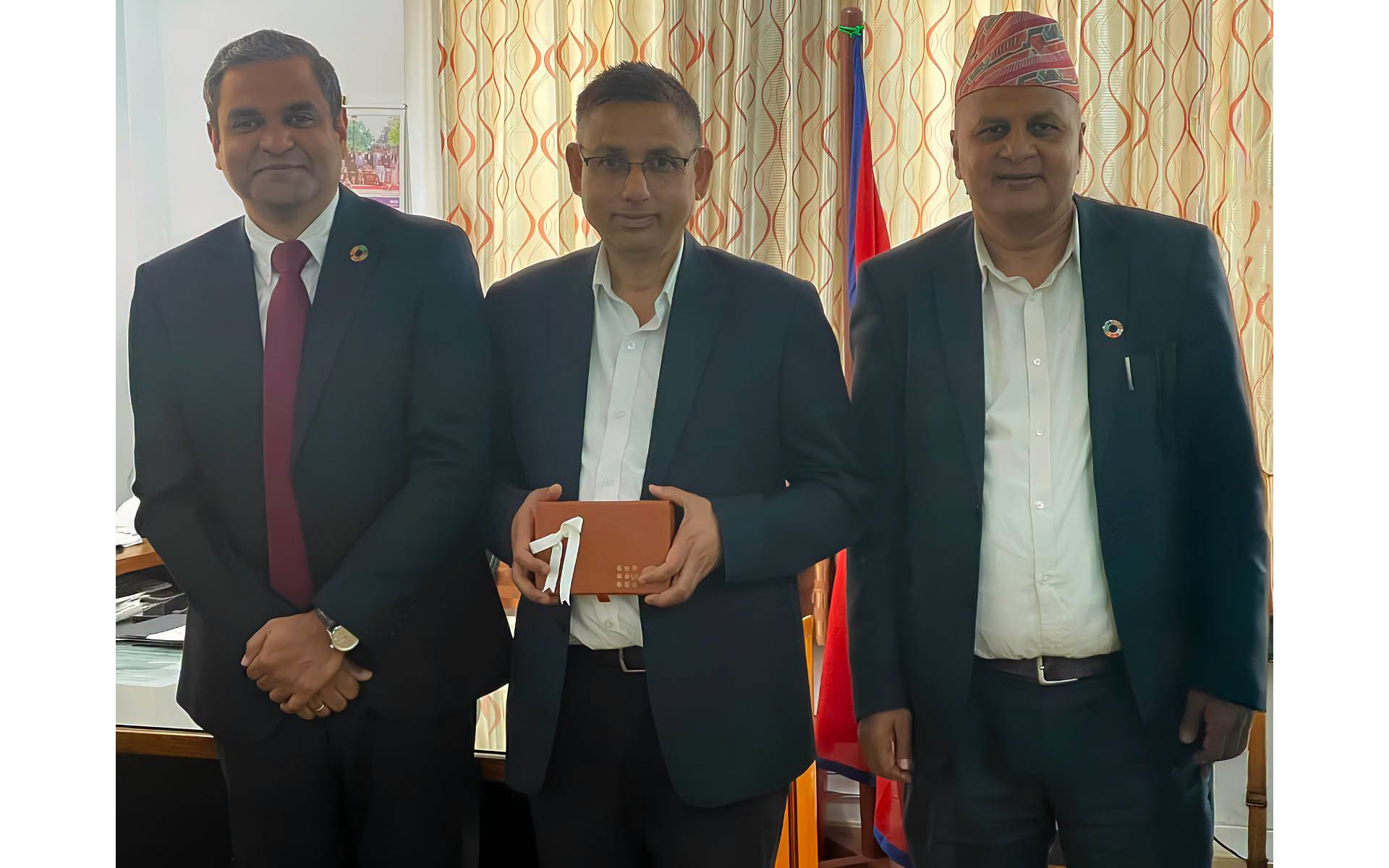 UNFPA Representative Haridass Meets with NSO Chief Statistician Pokhrel