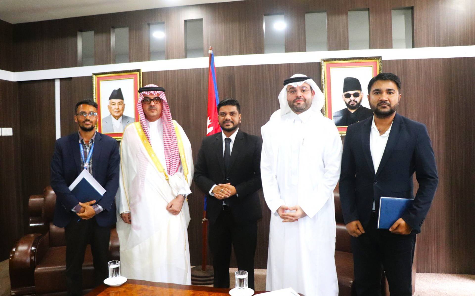 Saudi Arabia Ambassador Mnikhr Meets with Labour Minister Yadav