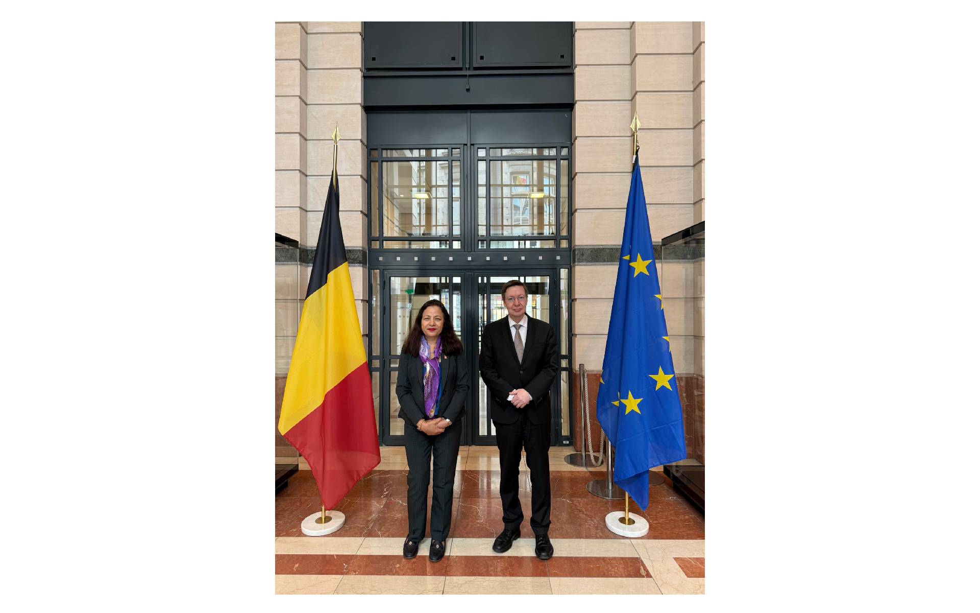 Ambassador Lamsal meets H.E. Mr. William Asselborn