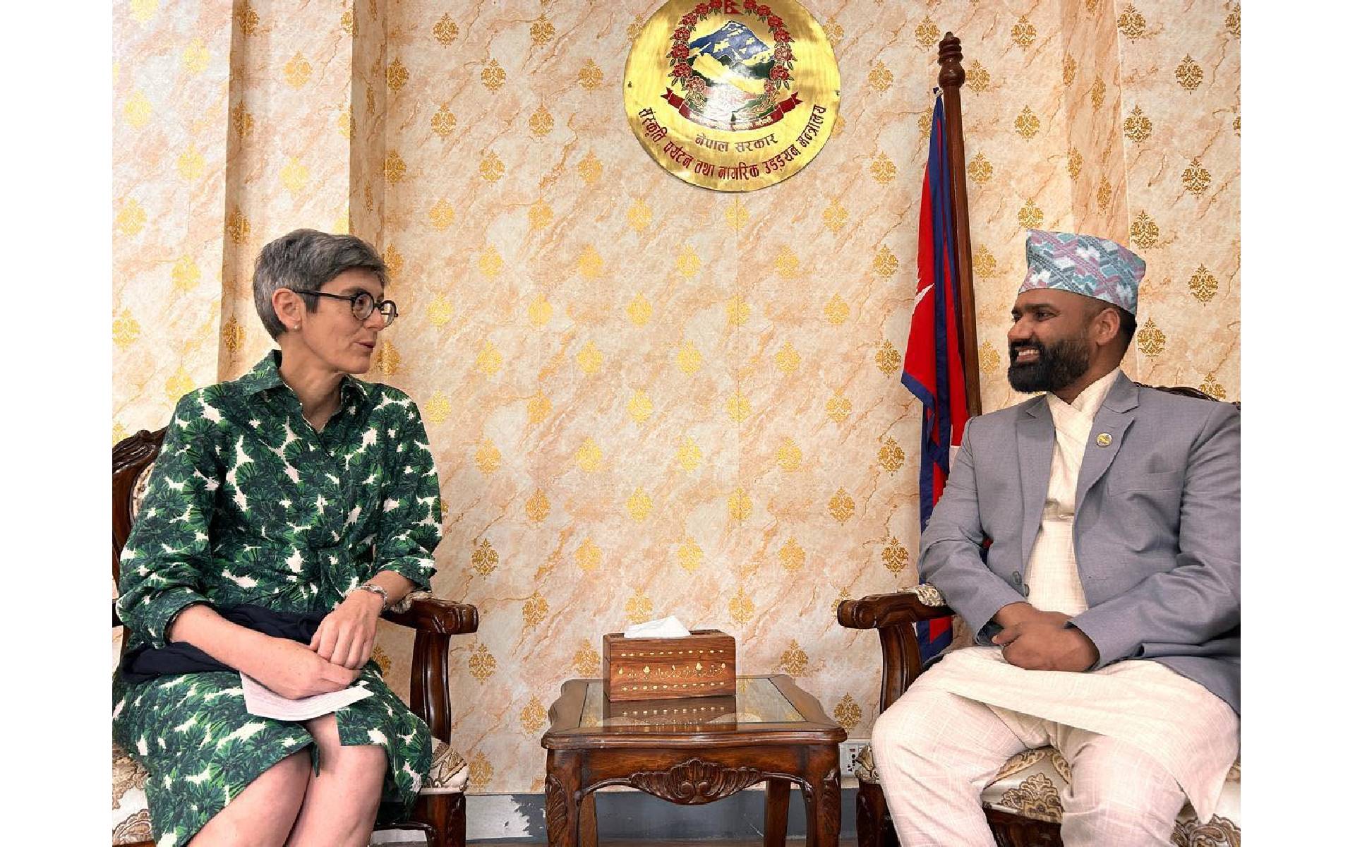 Ambassador Meuwly Holds Courtesy Call with Minister Paudel
