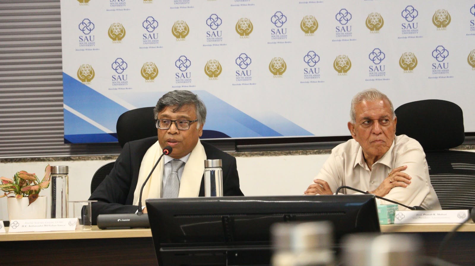 SAARC Secretary General Sarwar Visits South Asian University
