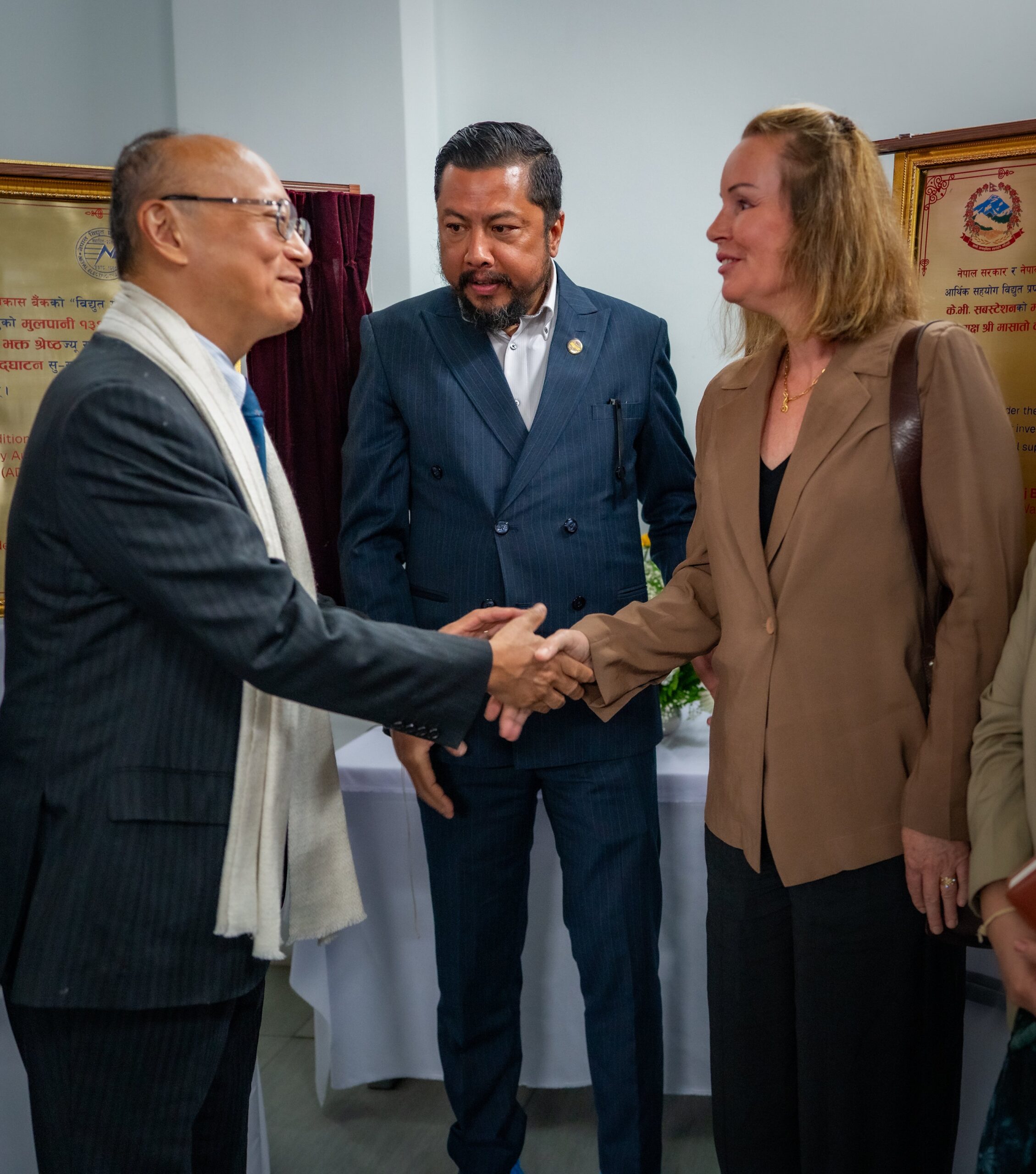 ADB President Masato Kanda Arrives in Kathmandu, Visits ADB-financed Data Center