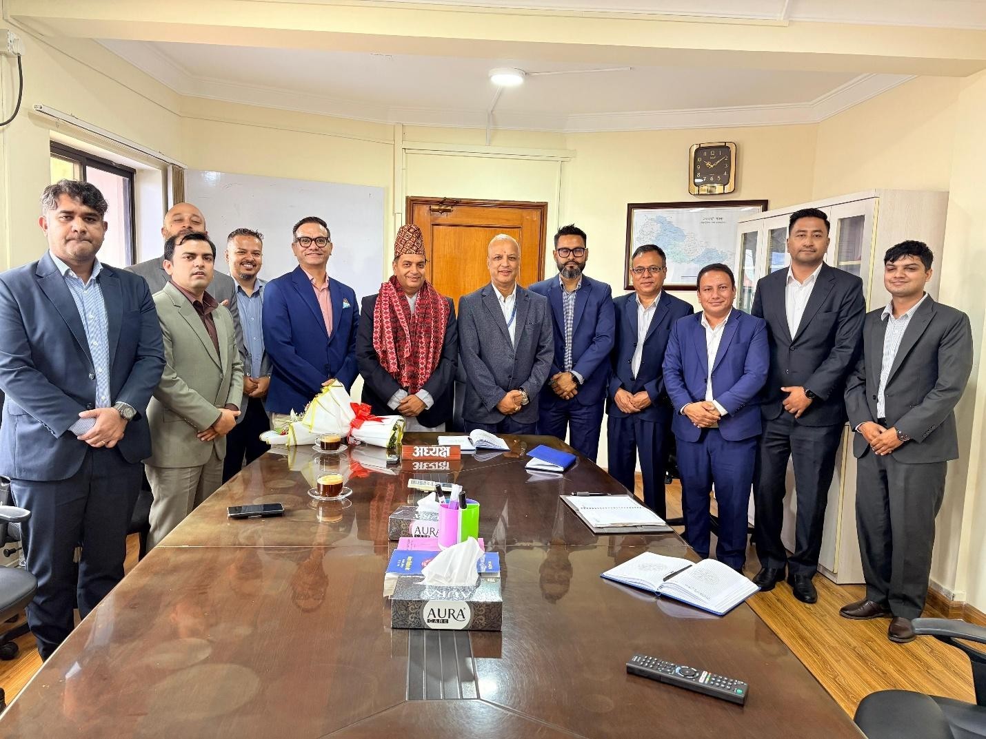 Executive Committee Members of MBAN Pays Courtesy Visit to SEBON Chairman Bhatta