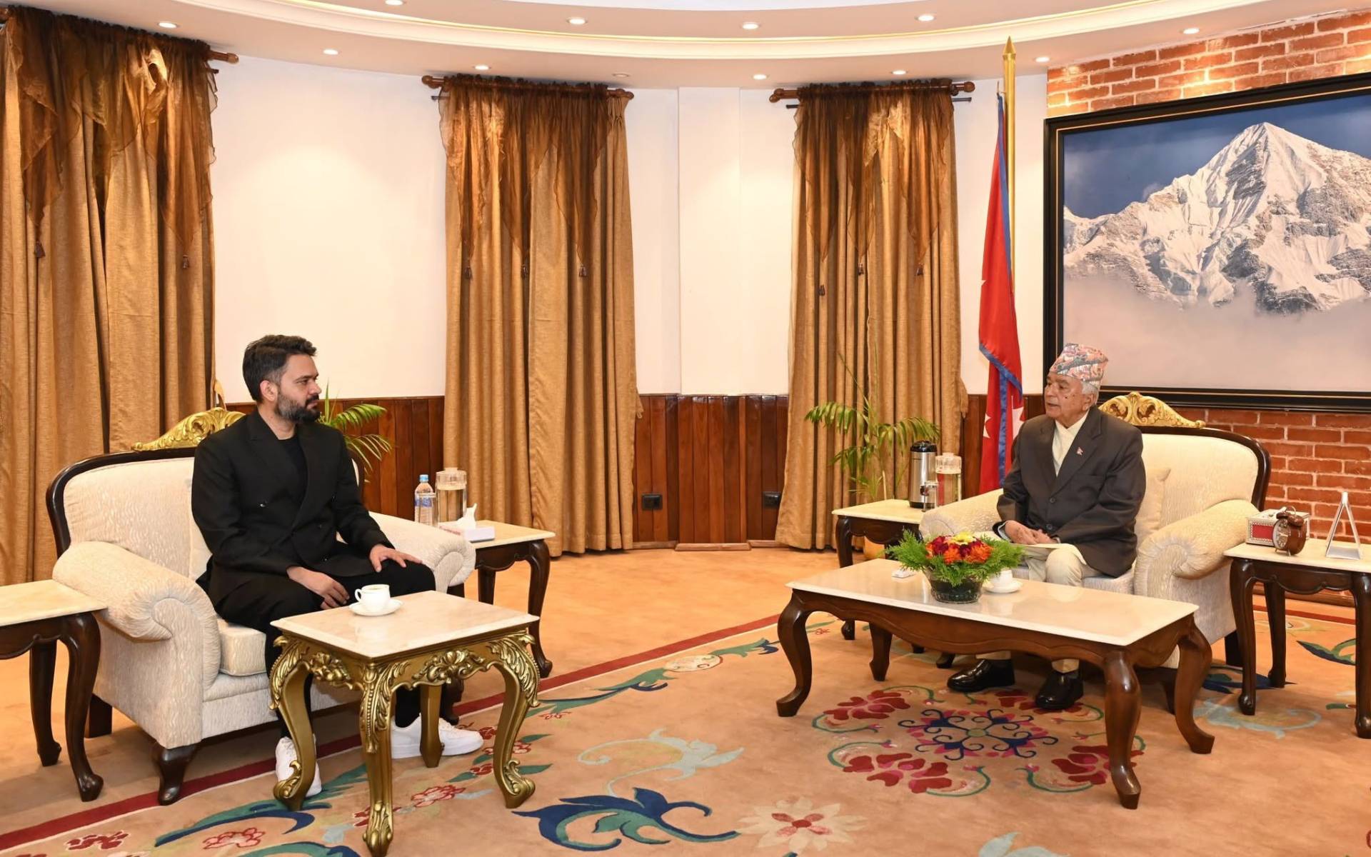 Prime Minister Shah Holds Meeting with President Paudel