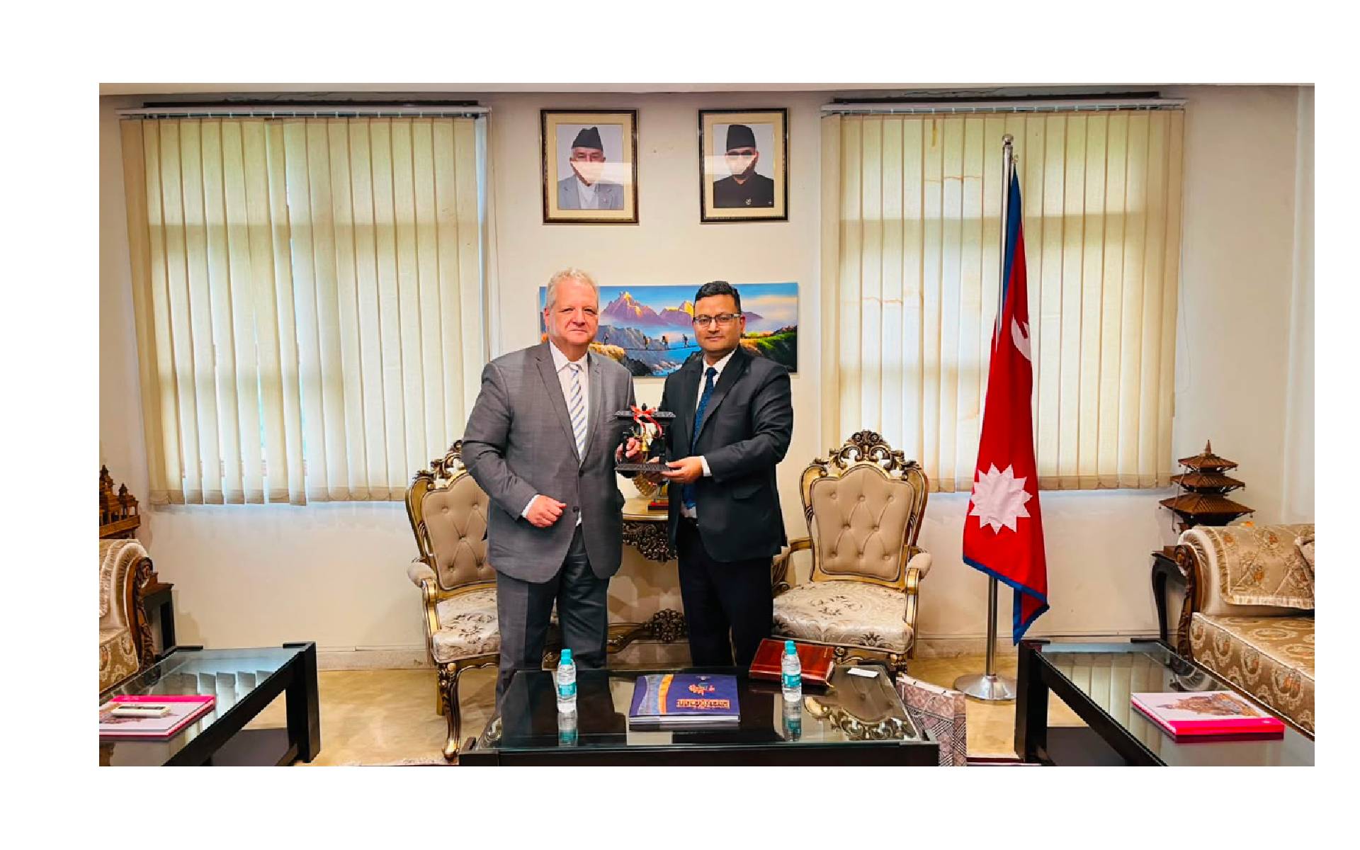 CdA Thapa Welcomes Deputy Chief of Mission Spyra in New Delhi