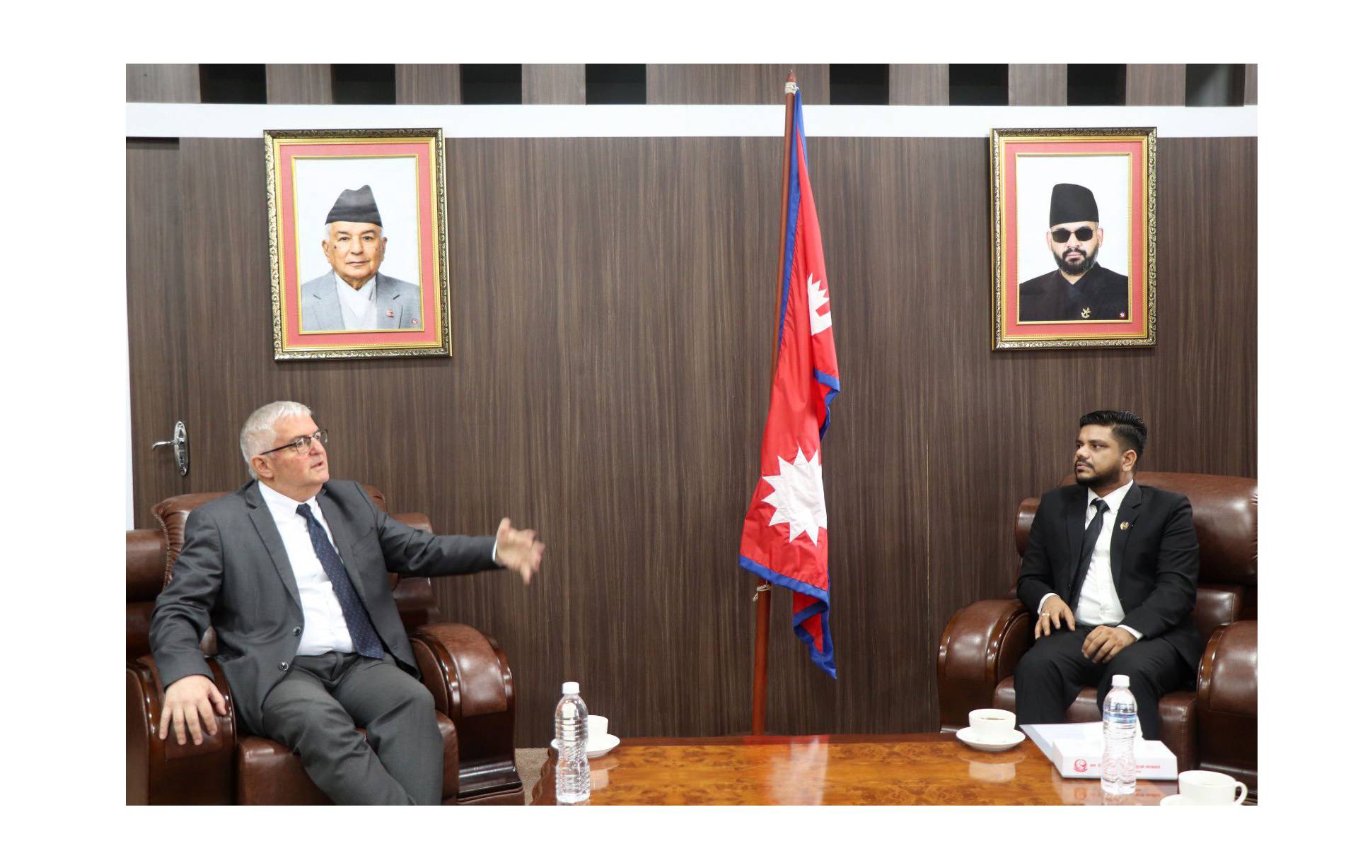 Israel Ambassador Bass meets with Minister for youth, labour and employment Yadav