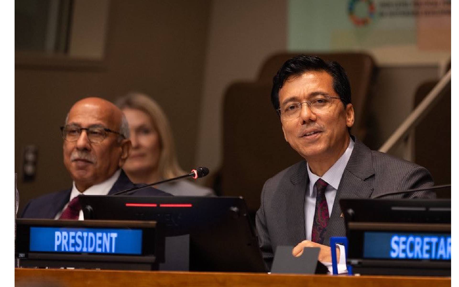 UN ECOSOC President Thapa Adopts Ministerial Declaration at the HLPF