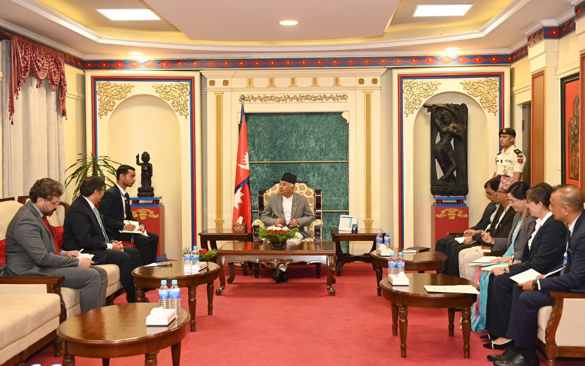 Pakistan Ambassador Hashmi Pays Farewell to President Paudel