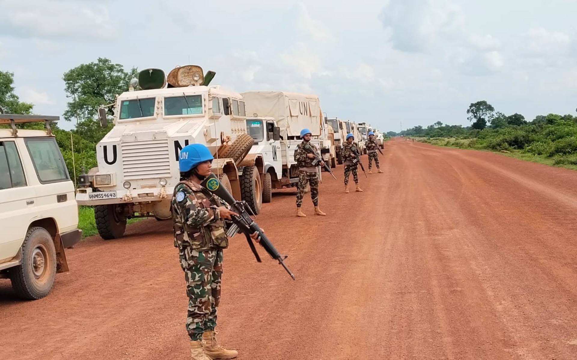 UN Nepali Peacekeepers Patrols Rumbek to Tonj East and South Sudan