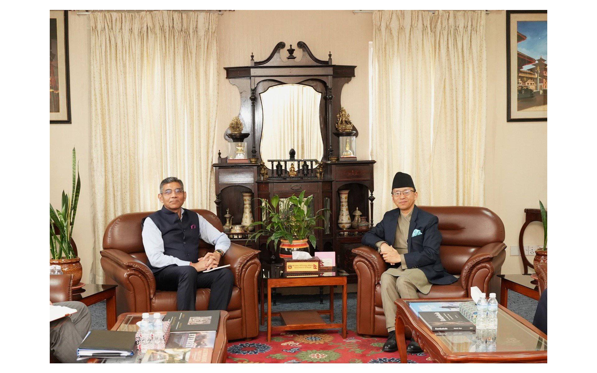 Additional Secretary of India's Ministry of External Affairs Calls on Foreign Secretary Rai