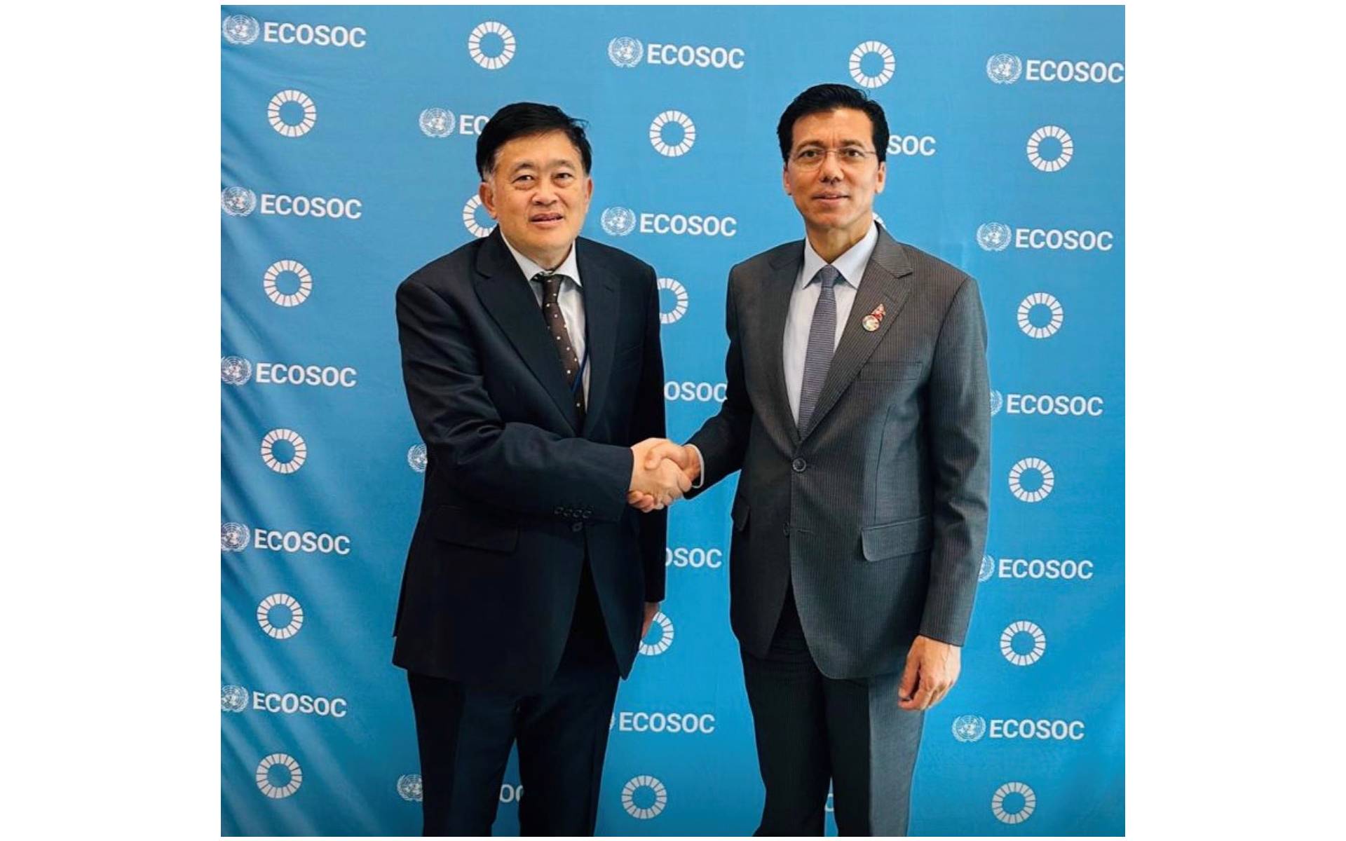 UN ECOSOC President Thapa Meets with Thai Foreign Minister's Advisor
