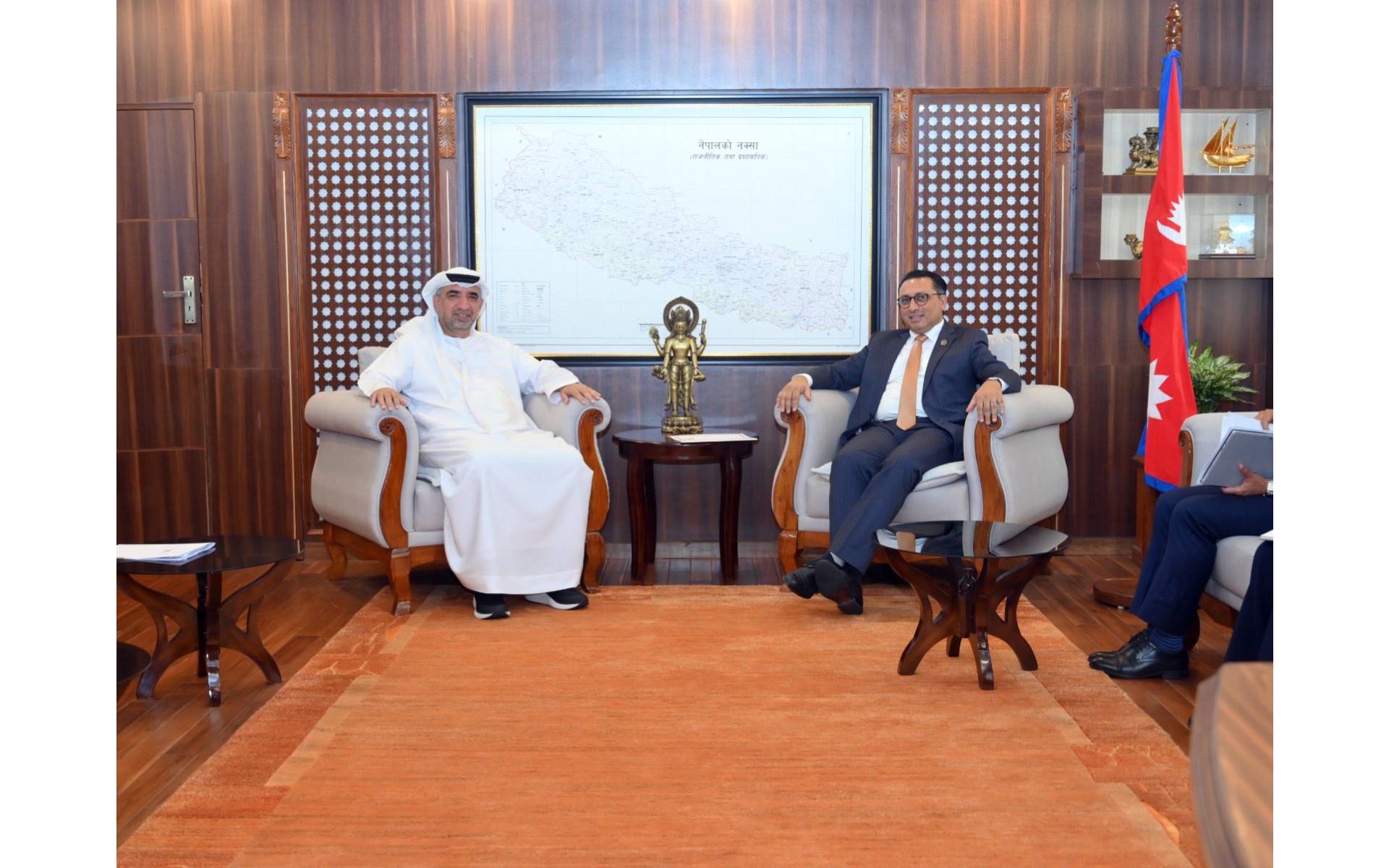 UAE Ambassador Meets Finance Minister Wagle