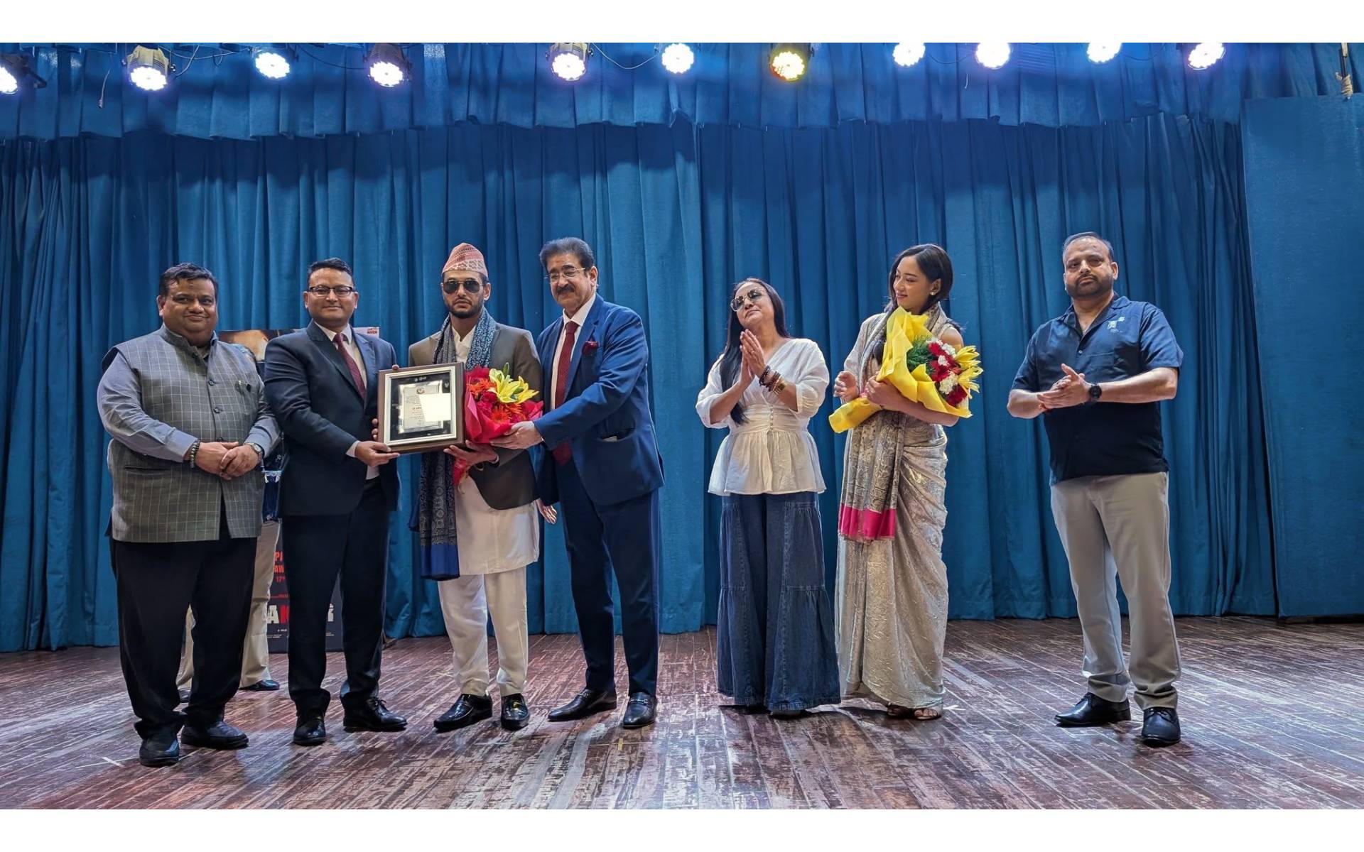 Nepal Embassy Felicitates Pradeep Khadka and Anna Sharma as Nepal-India Cultural Goodwill Ambassadors