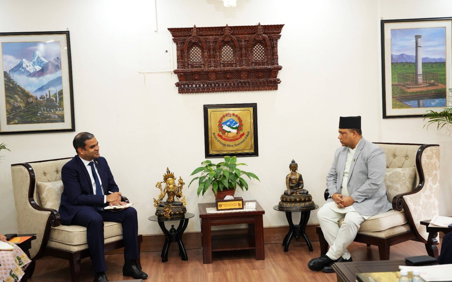 UNFPA Country Representative Haridass Presents Letter of Credence to Foreign Minister Khanal