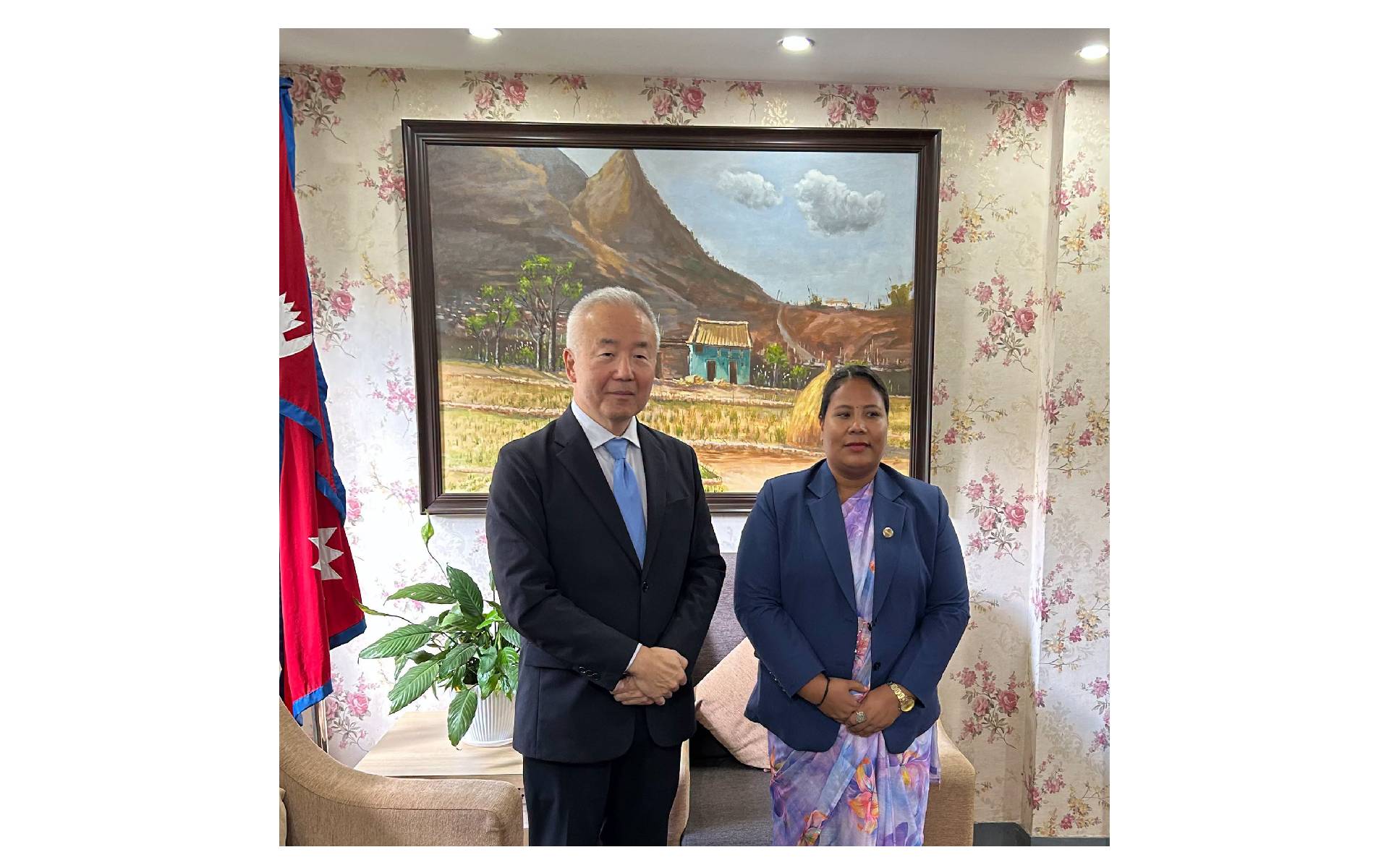 Japanese Ambassador Maeda Pays Courtesy Call on Minister Chaudhary