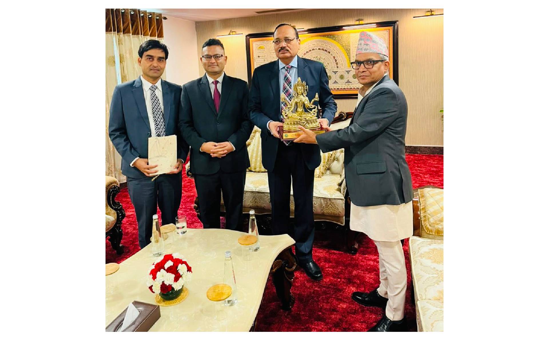 Nepali Chief Justice Sharma Meets with Indian Chief Justice Kant