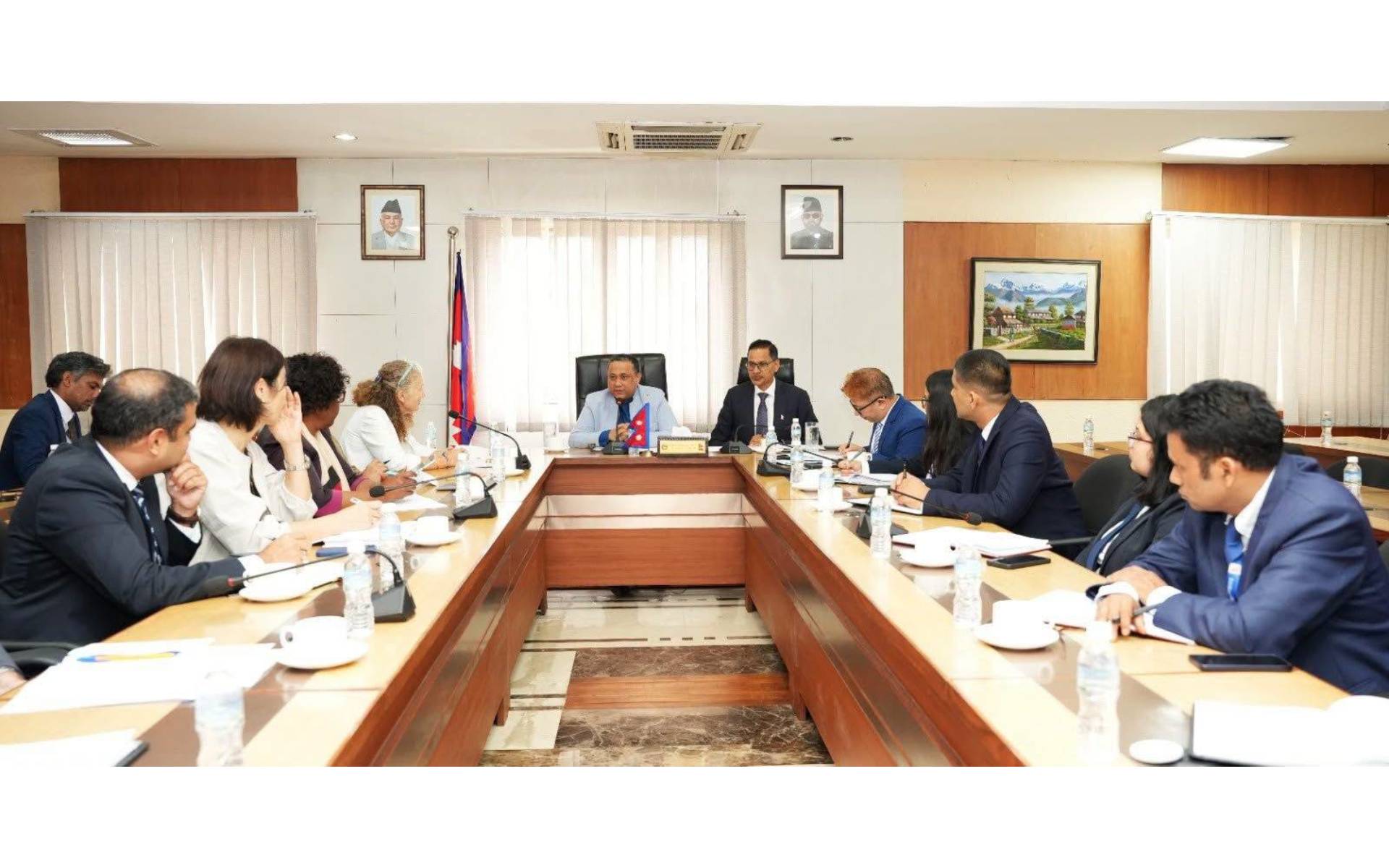 Heads of the UN Agencies in Kathmandu Pays Joint Courtesy Call on Foreign Minister Khanal