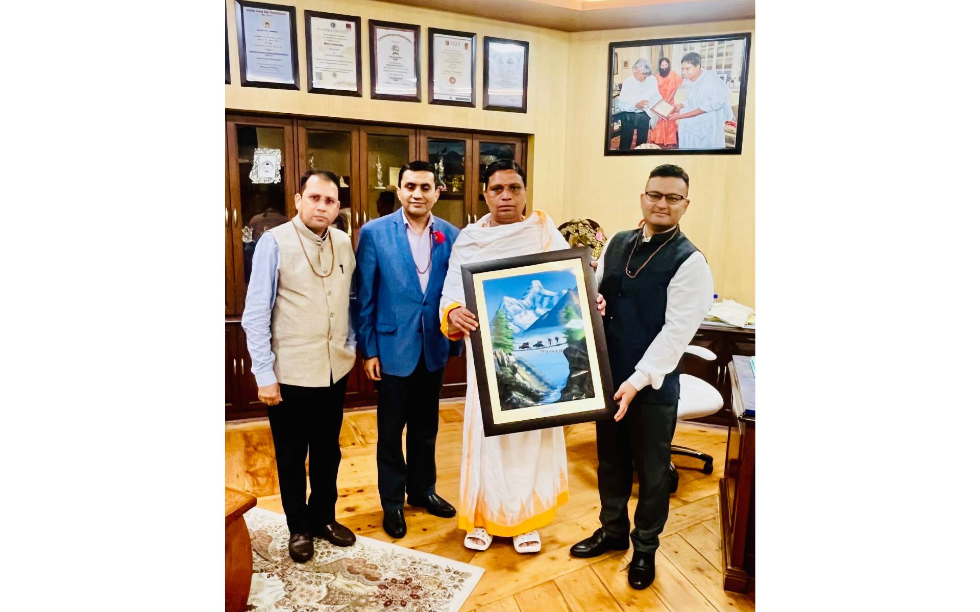 CdA Thapa Meets Managing Director of Patanjali Ayurved