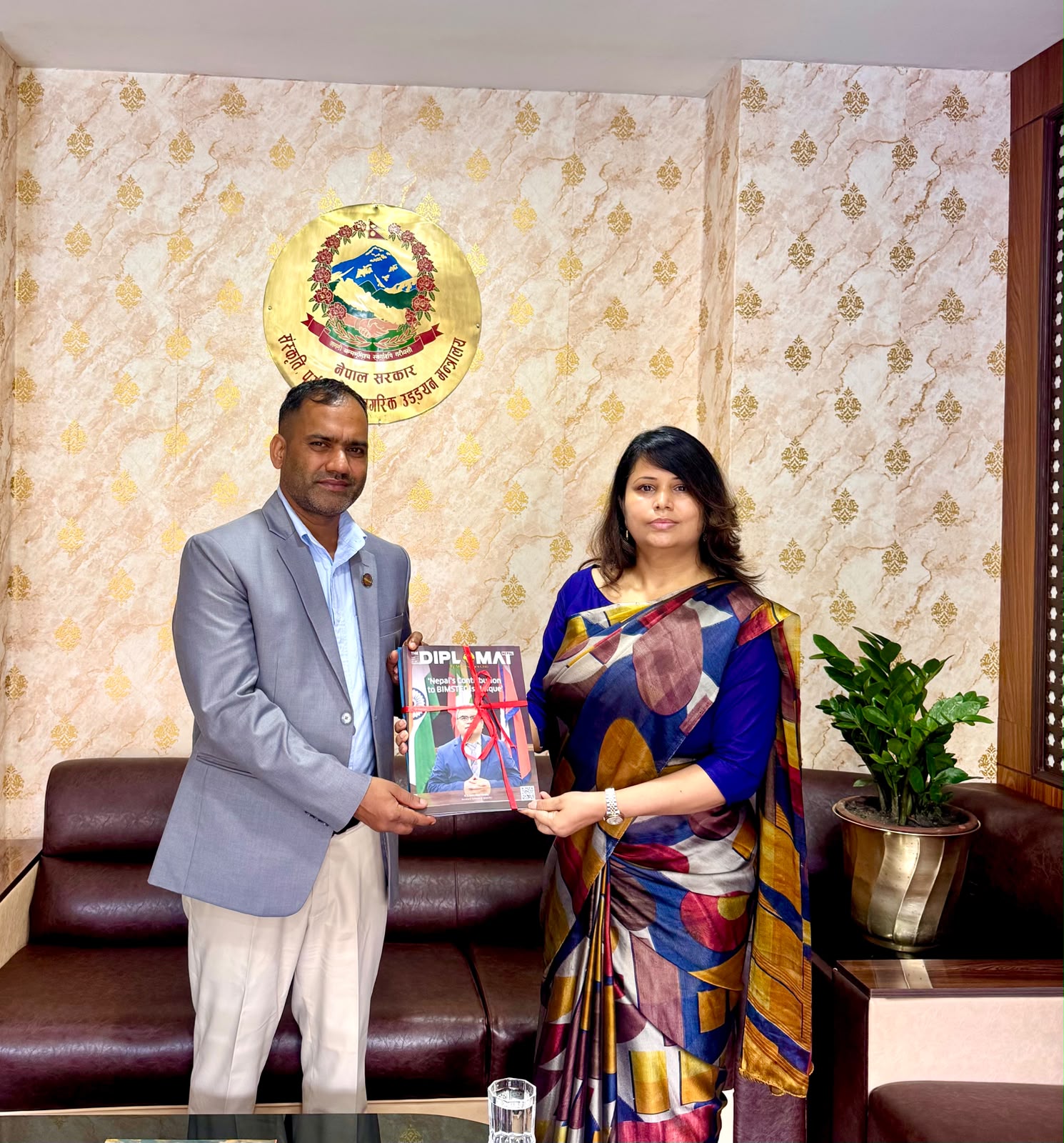 Amb. Dr. Sarmila Parajuli Dhakal Meets Hon. Minister for Culture, Tourism and Civil Aviation