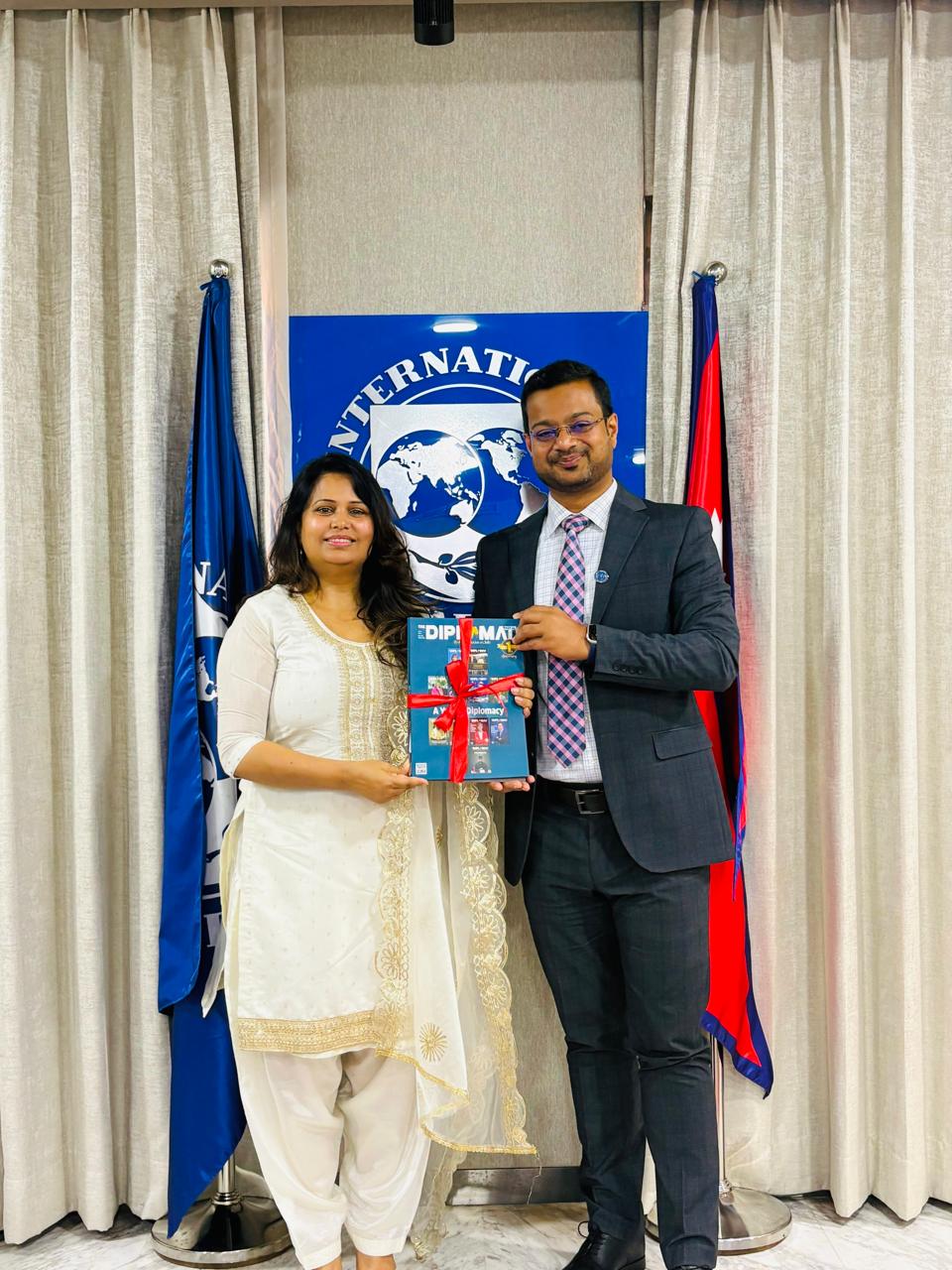 Amb. Dr. Sarmila Parajuli Dhakal Received by IMF Resident Representative Mr. Pranav Kumar Gupta; Discussions Focus on Nepal's Economic Development and Institutional Cooperation