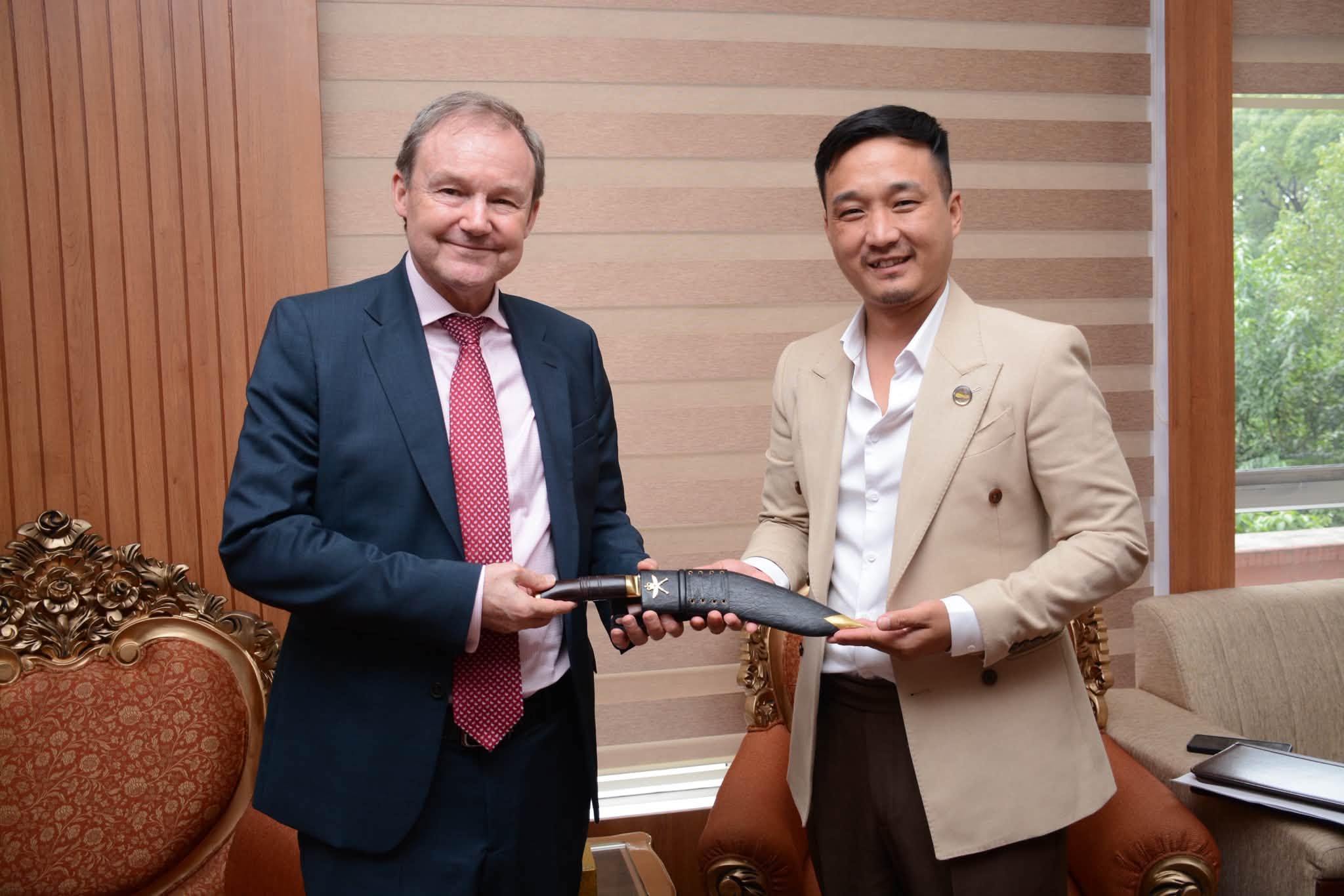 British Ambassador Meets Home Minister Sudhan Gurung