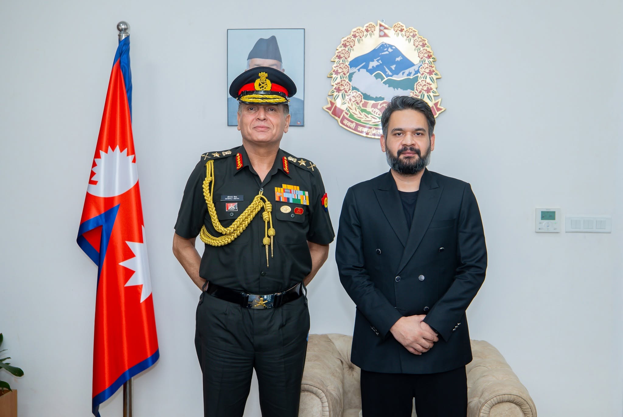 Indian Army Chief Pays Courtesy Call on Prime Minister Balendra Shah