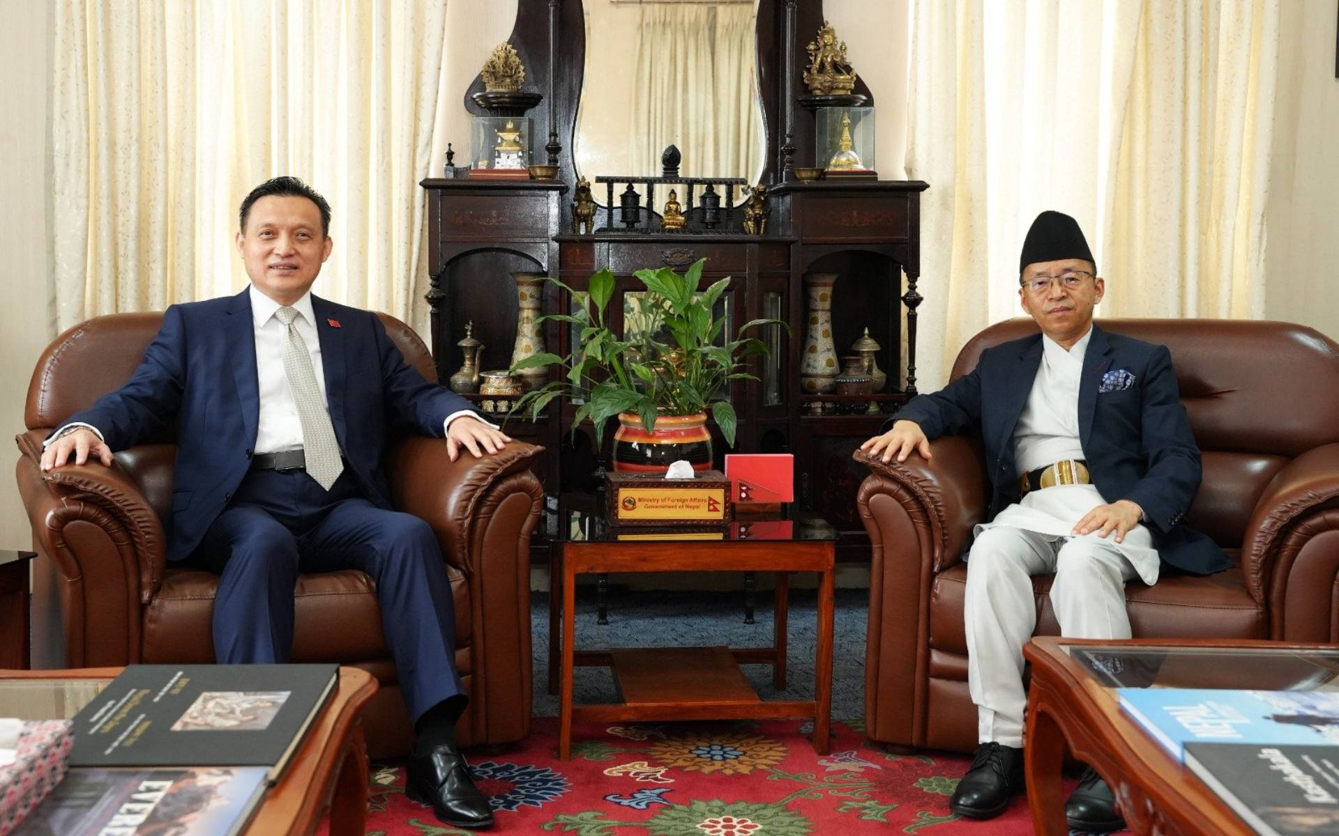 Chinese Ambassador Zhang Calls on Foreign Secretary Rai at the Ministry