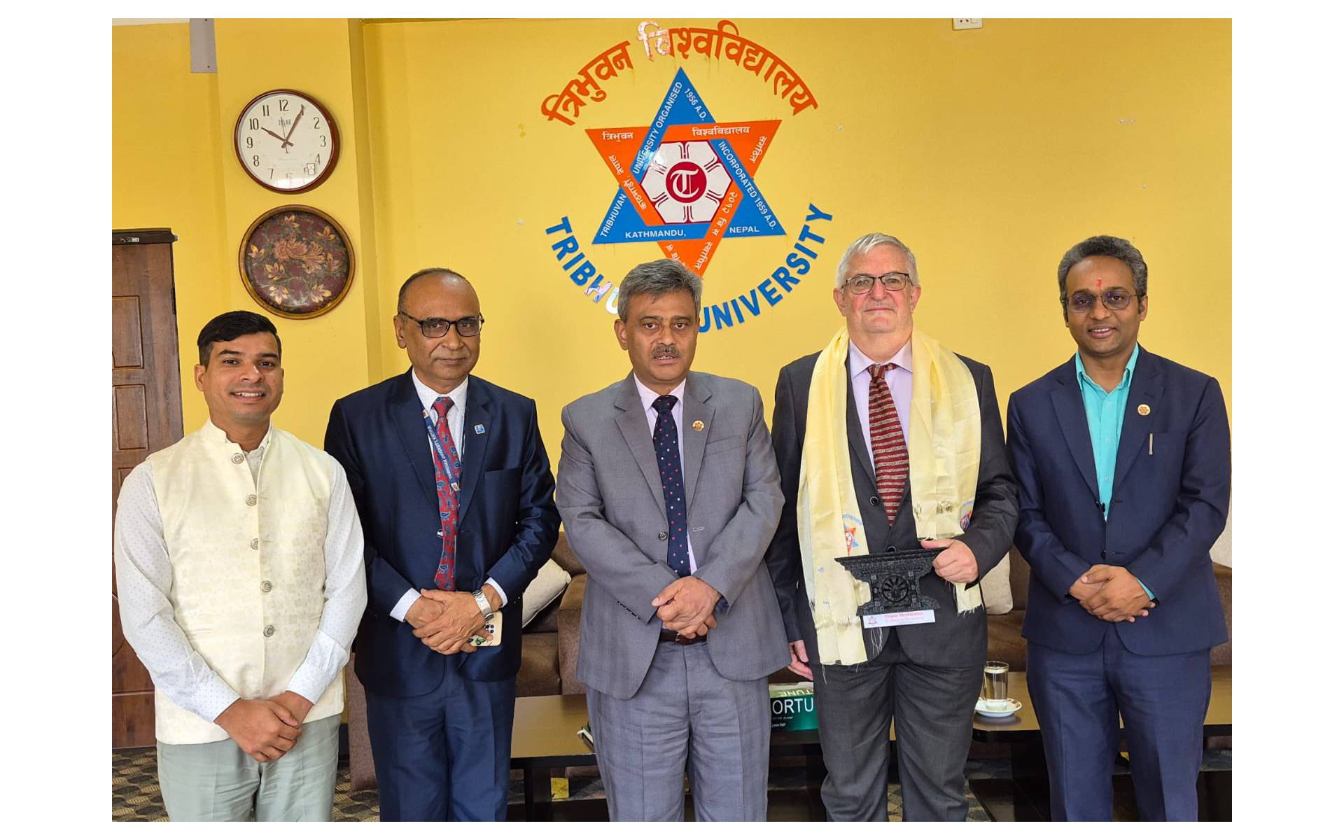 Ambassador Shmulik Pays Courtesy Call on Vice Chancellor Thapa 