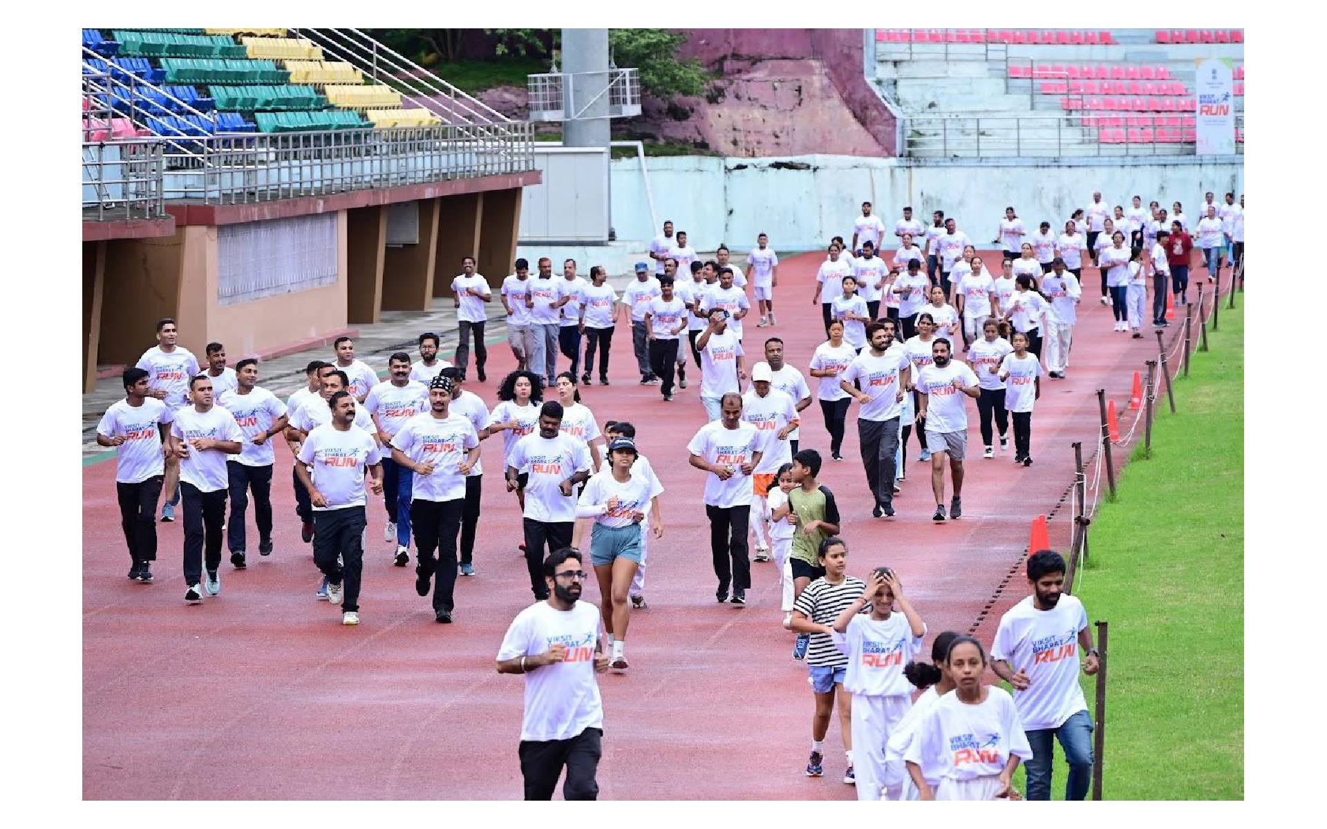 Indian Embassy Organizes ‘Viksit Bharat Run’ at Dasharath Stadium 