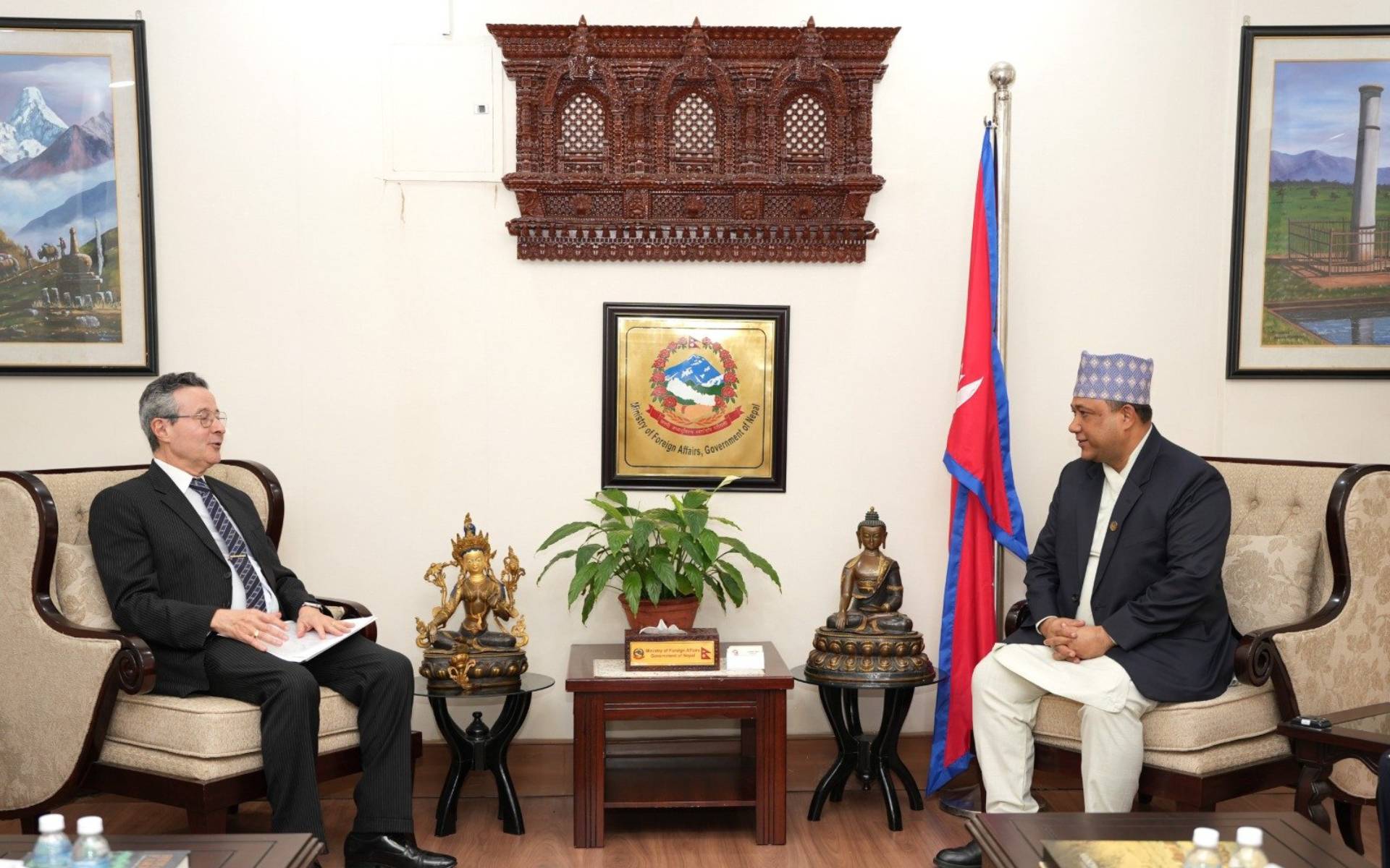 Brazilian Ambassador Pays Courtesy Call on Foreign Minister Khanal