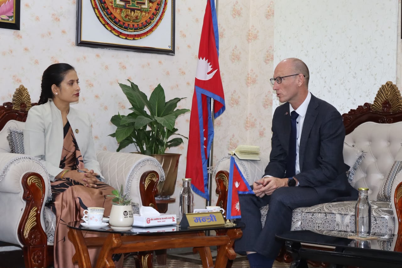 Courtesy Meeting Between Minister Badi and Australian Ambassador Ernst