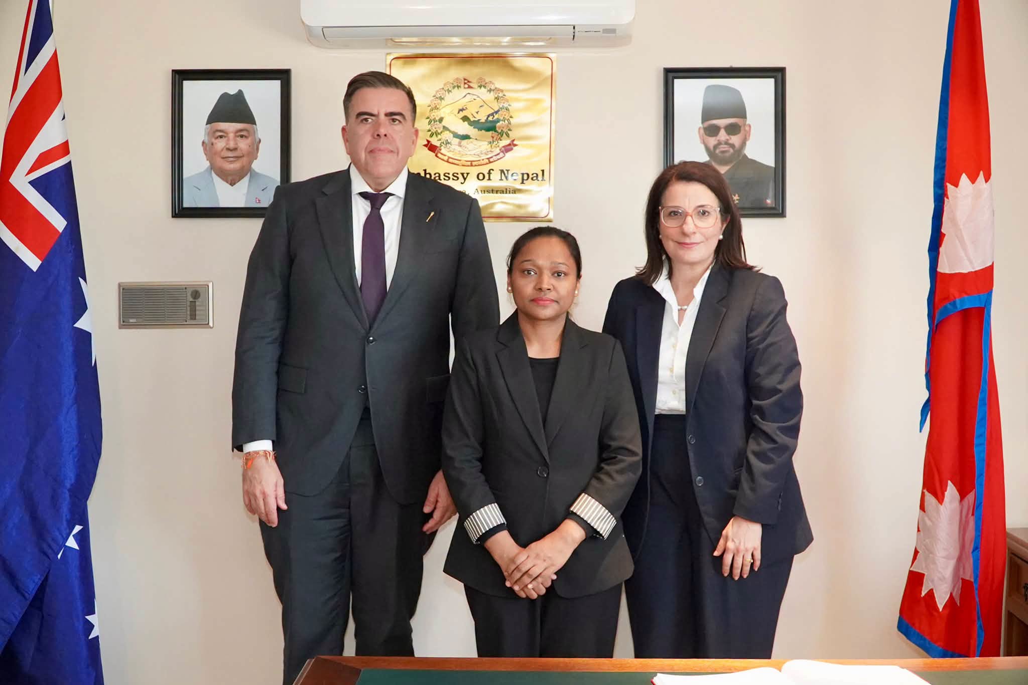 Australian MP Milton Dick Visits Nepal Embassy in Canberra to Pay Condolences  