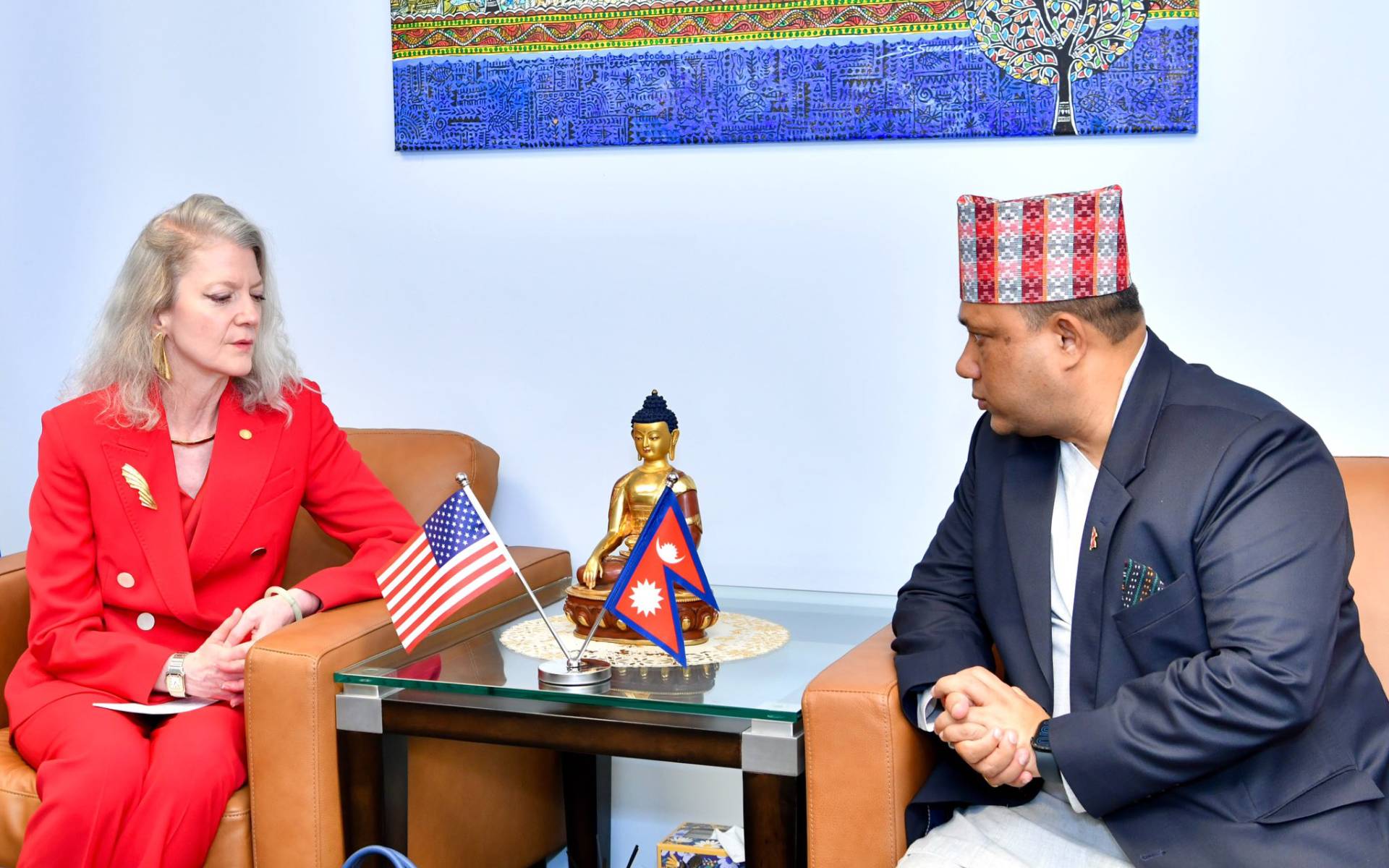 US Under Secretary Hooker Pays Courtesy Call on Foreign Minister Khanal