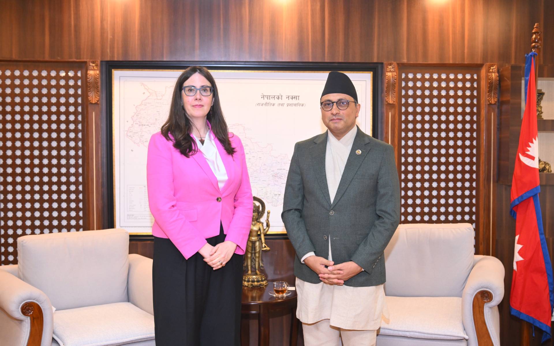US CDA Bouldin Meets with Finance Minister Wagle