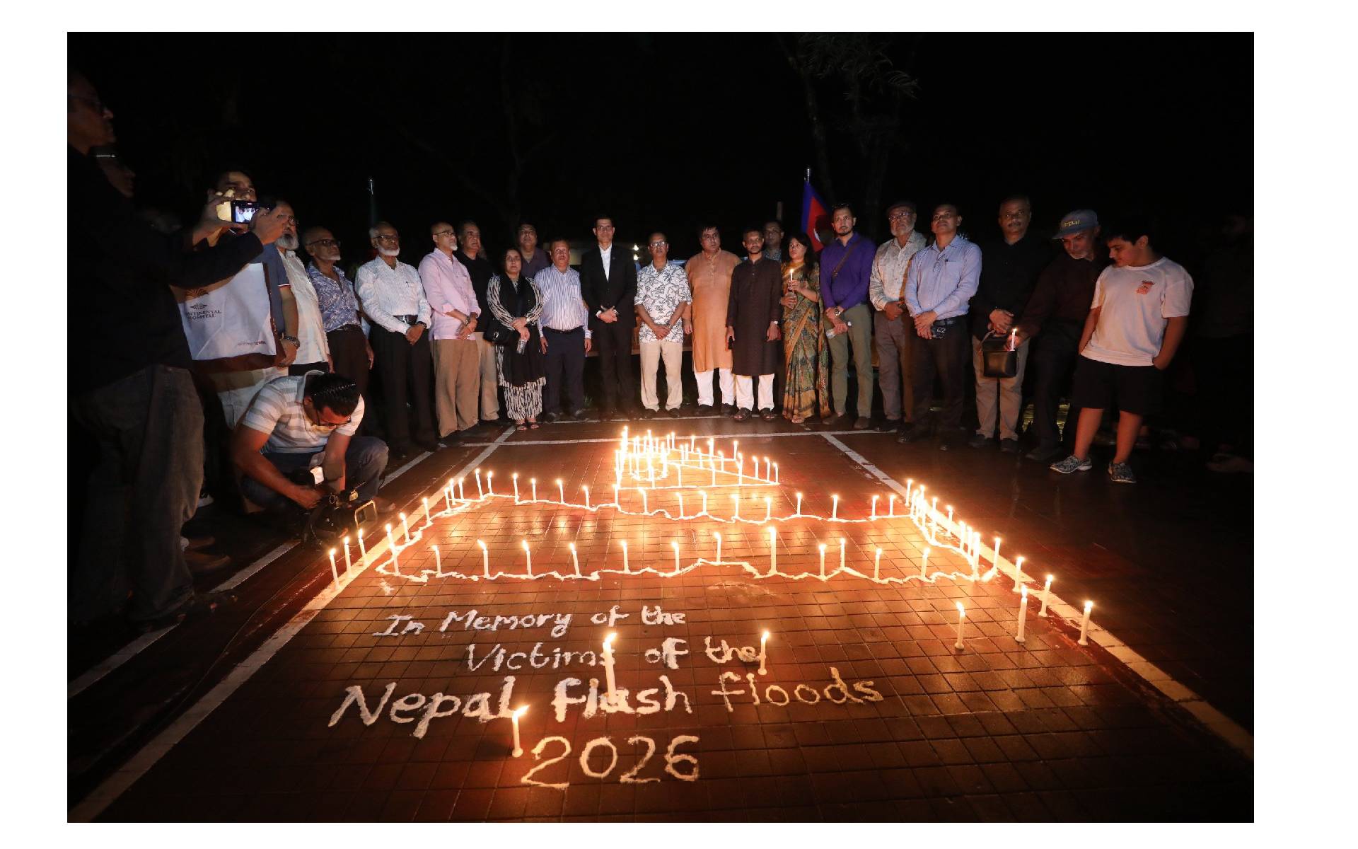 Ambassador Bhandari Participates in Candlelight Vigil Organized by BNFS 