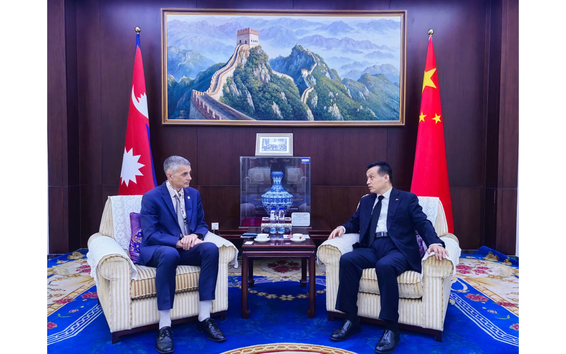 Chinese Ambassador Meets Head of Delegation of the International Federation of Red Cross 