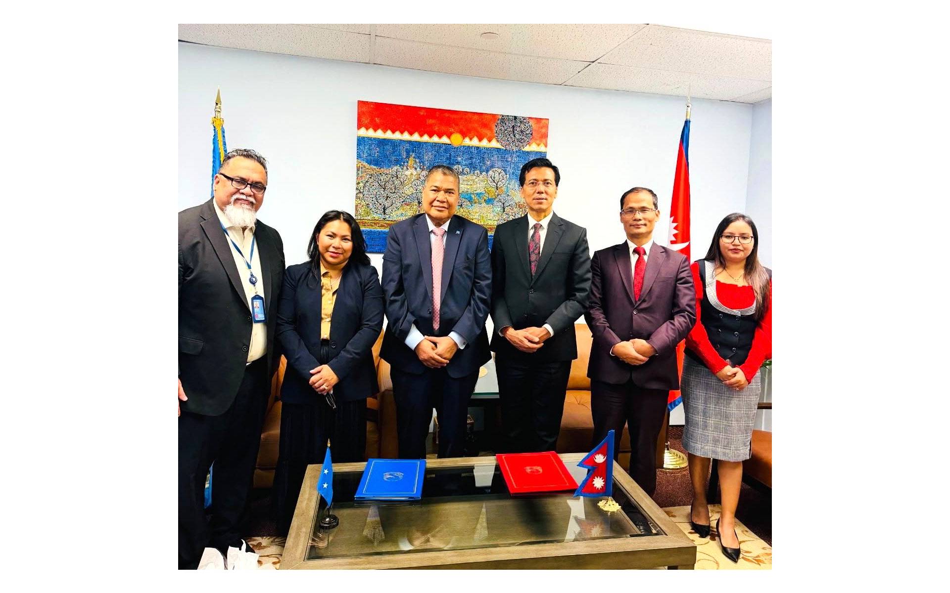Nepal and Micronesia Establish Diplomatic Relations 
