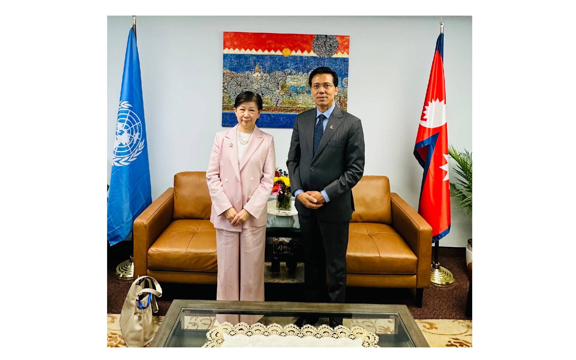 Ambassador Thapa Receives UN Under Secretary and High Representative for Disarmament Affairs 
