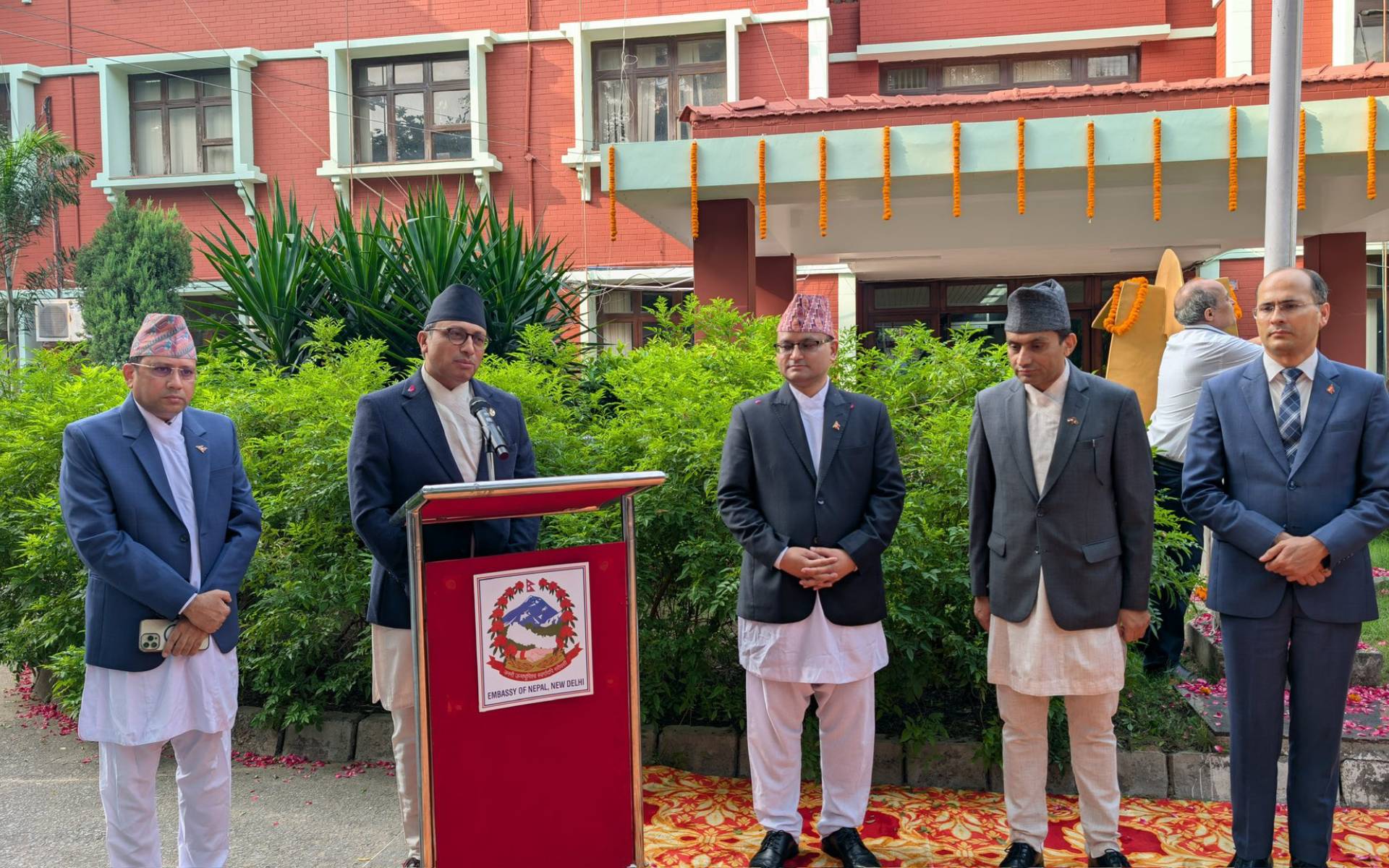 Finance Minister Wagle Attends the Constitution Day Program Organized by the Nepal Embassy in New Delhi